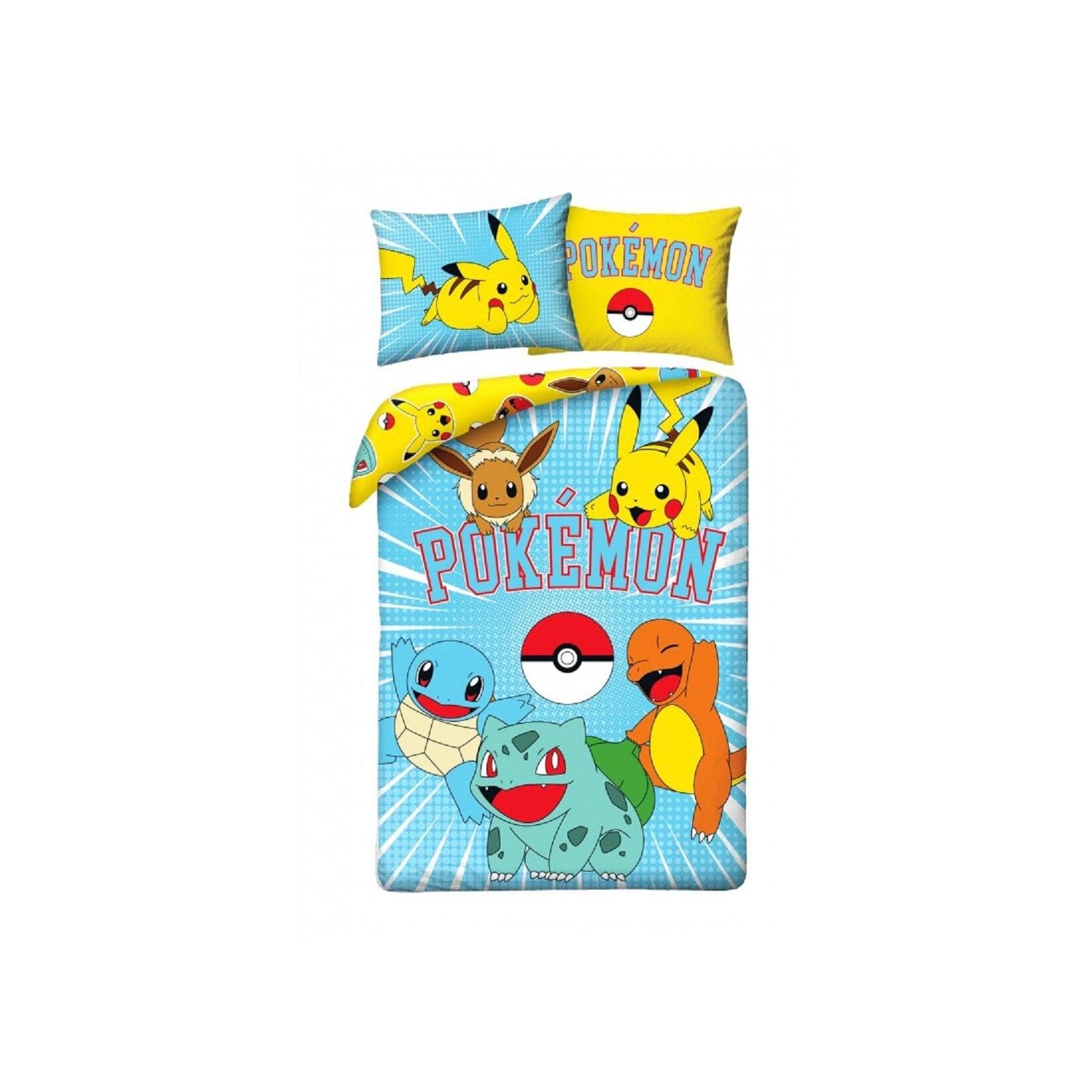 Pokémon Bettwäsche Set Baumwolle Bettdeckenbezug 140x200