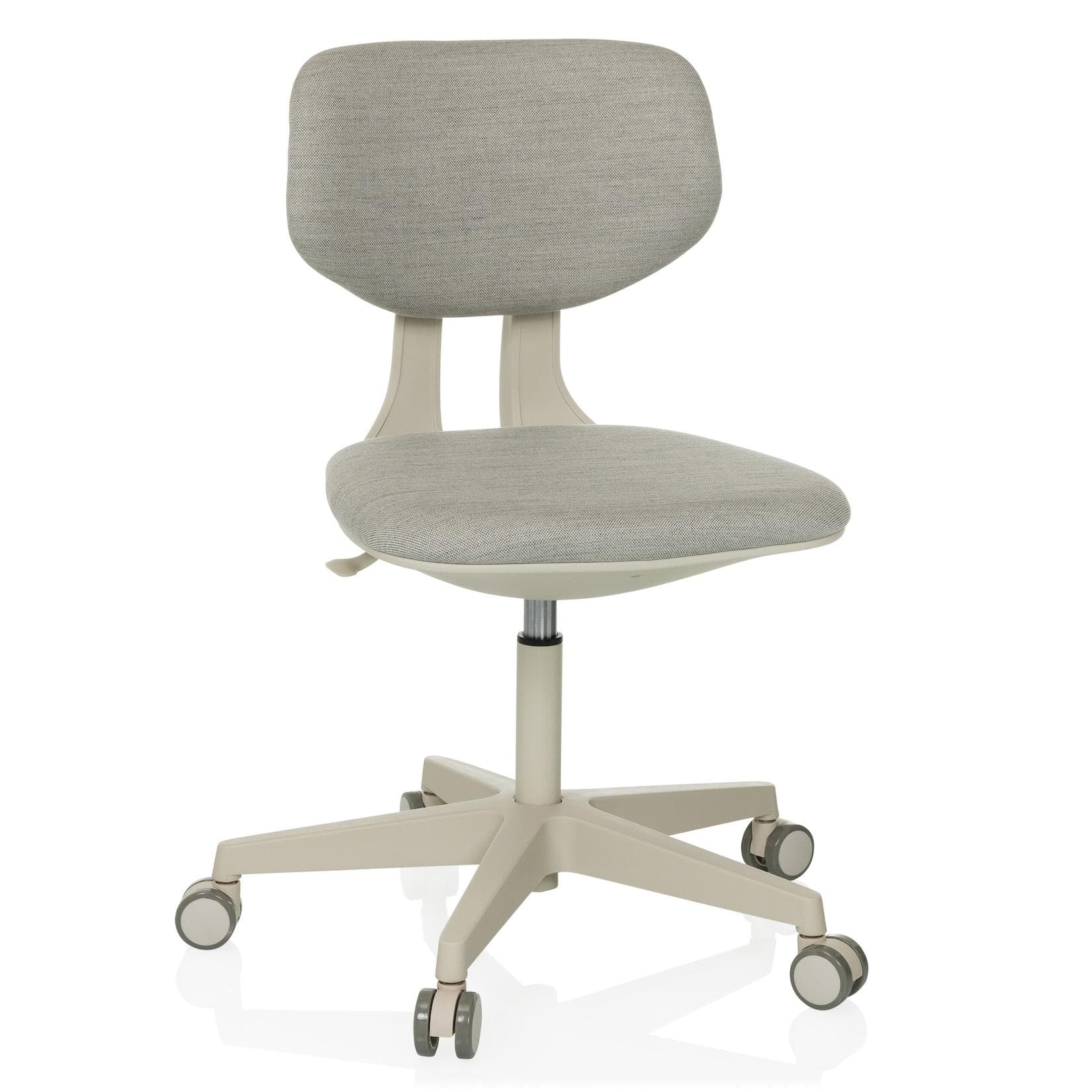 hjh OFFICE Kinderdrehstuhl KID CLASSIC Stoff Beige ohne Armlehnen