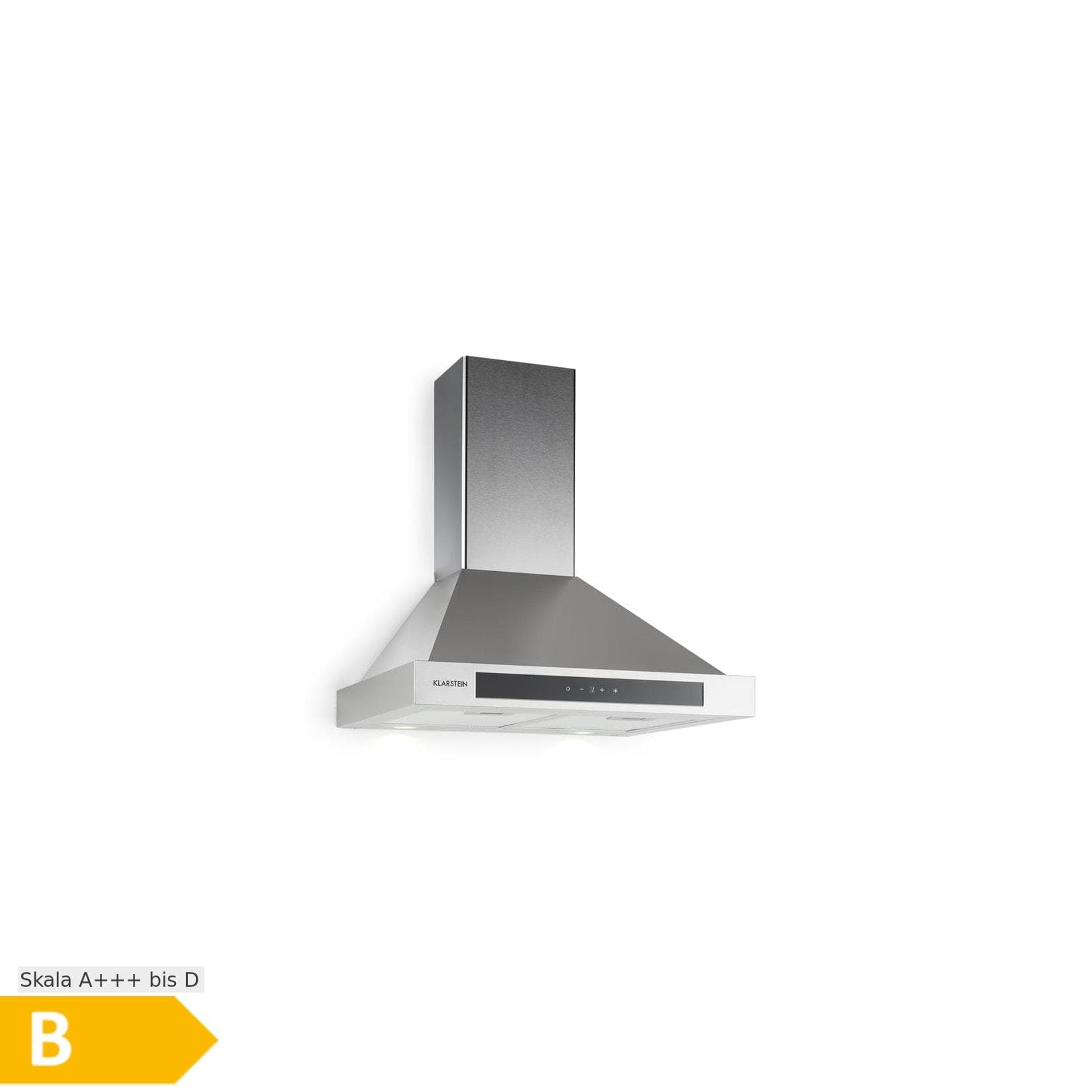 Klarstein Zelda Dunstabzugshaube Edelstahl 60cm Wandanbau Touch Timer