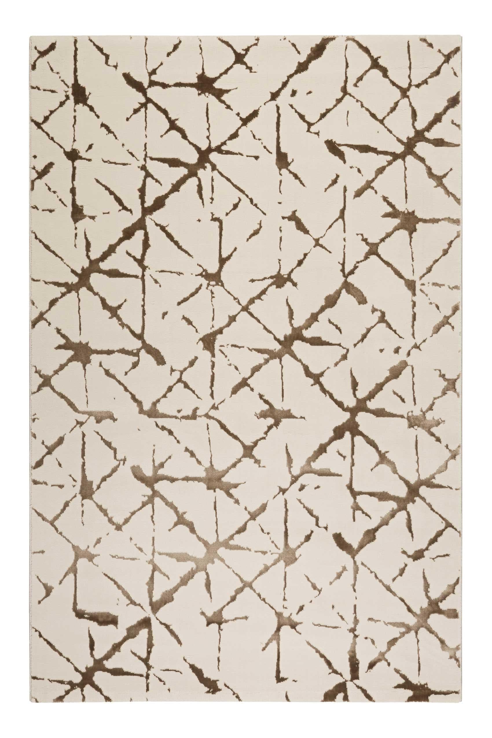 Moderner Skandi-Teppich in Creme Beige