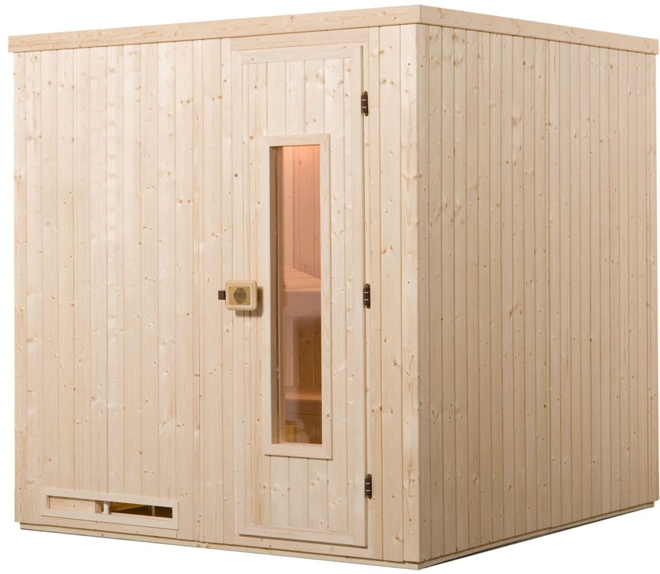 WEKA Elementsauna Halmstad 2 Beige Saunaofen 5,4 kW