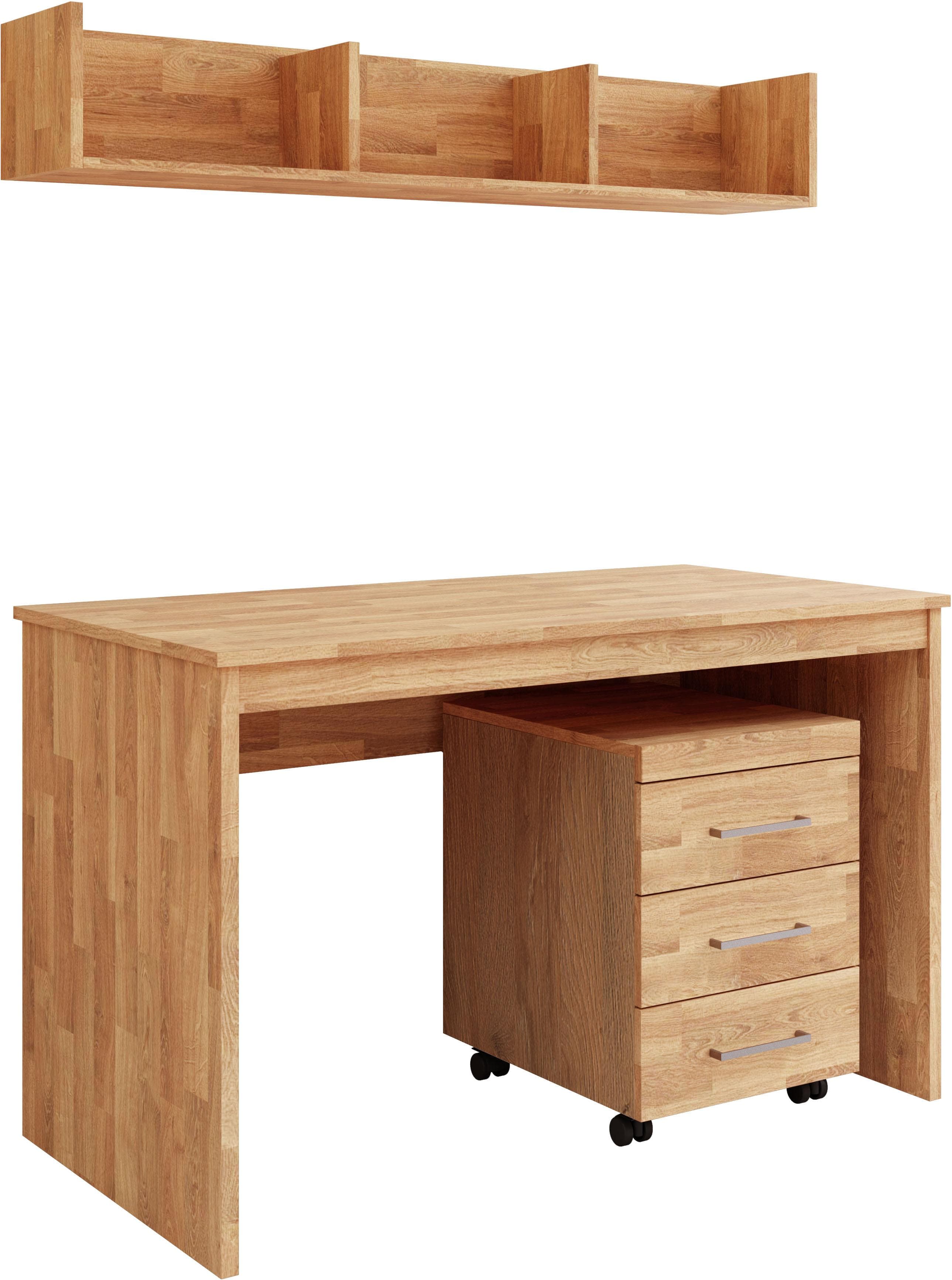 OTTO HOME Logo Büromöbel-Set Beige Eiche Holz