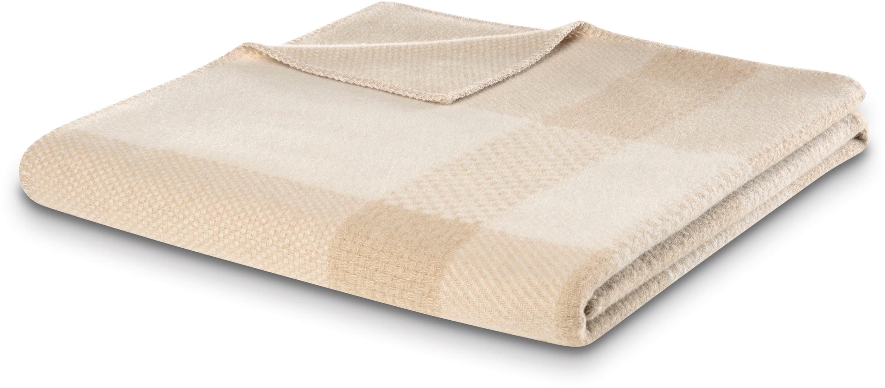 Wohndecke Biederlack Plaid Crossweft Beige