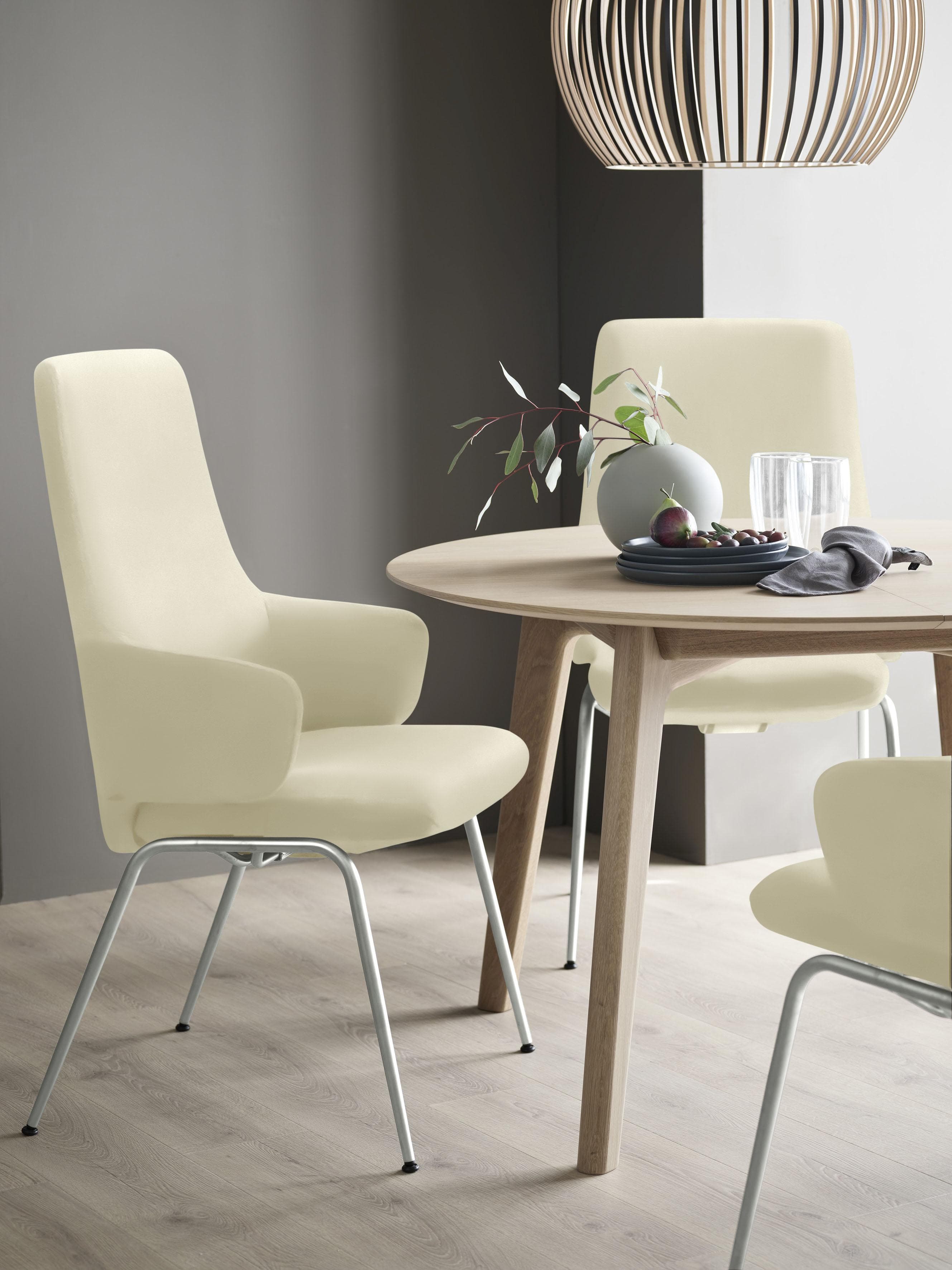 STRESSLESS Laurel Polsterstuhl Beige Leder PALOMA Chrom