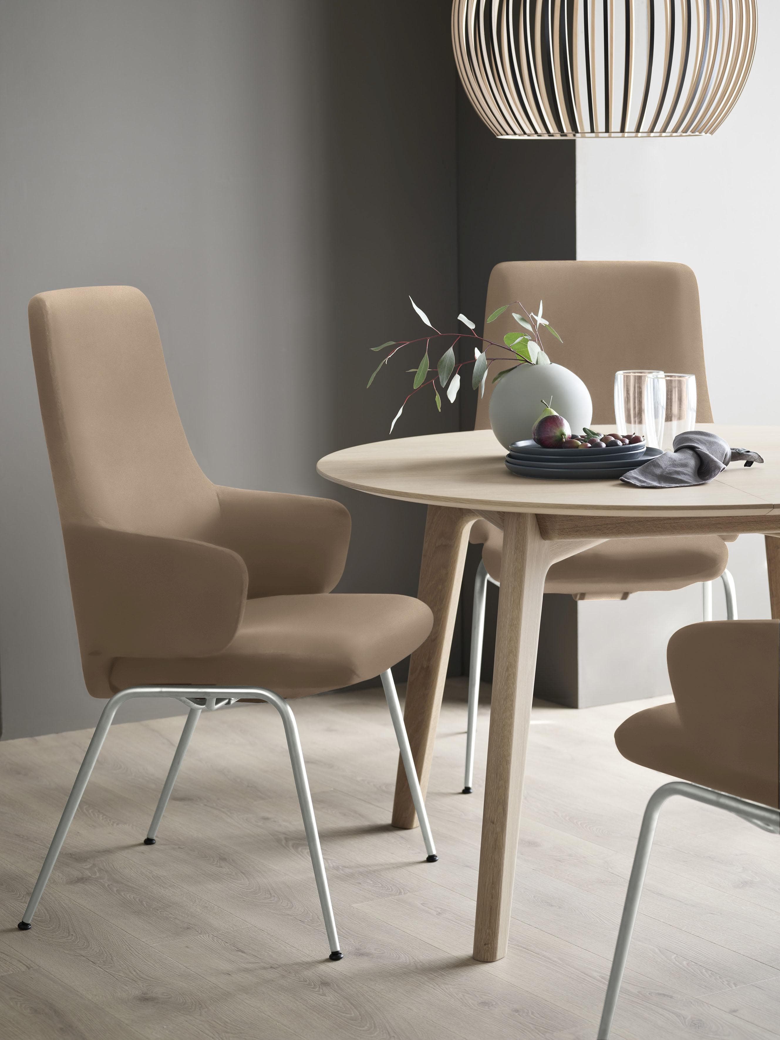 Stressless Laurel Polsterstuhl Braun Leder Chrom