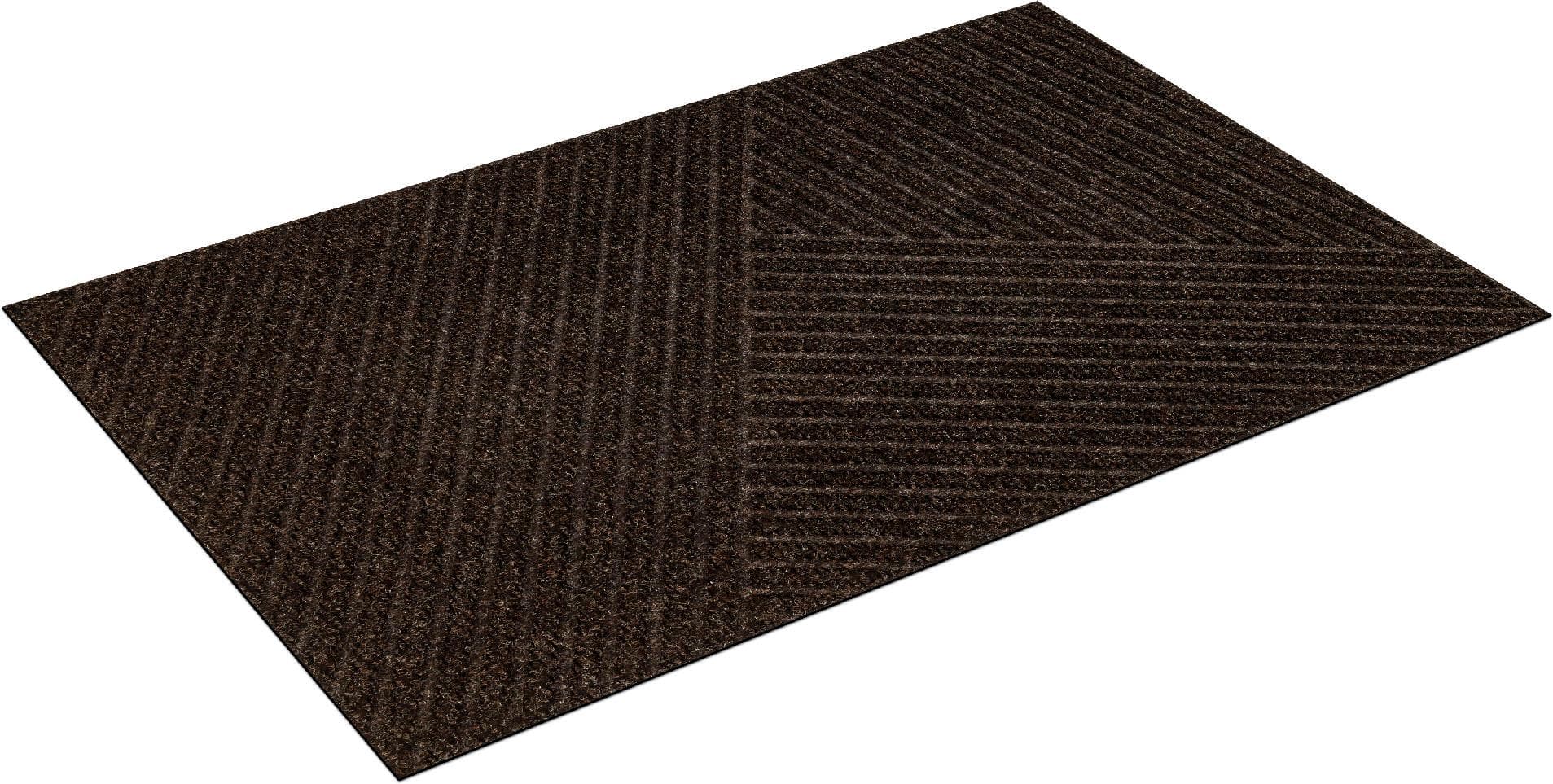 wash+dry by Kleen-Tex Fußmatte Stripes Braun Schwarz 45x75cm