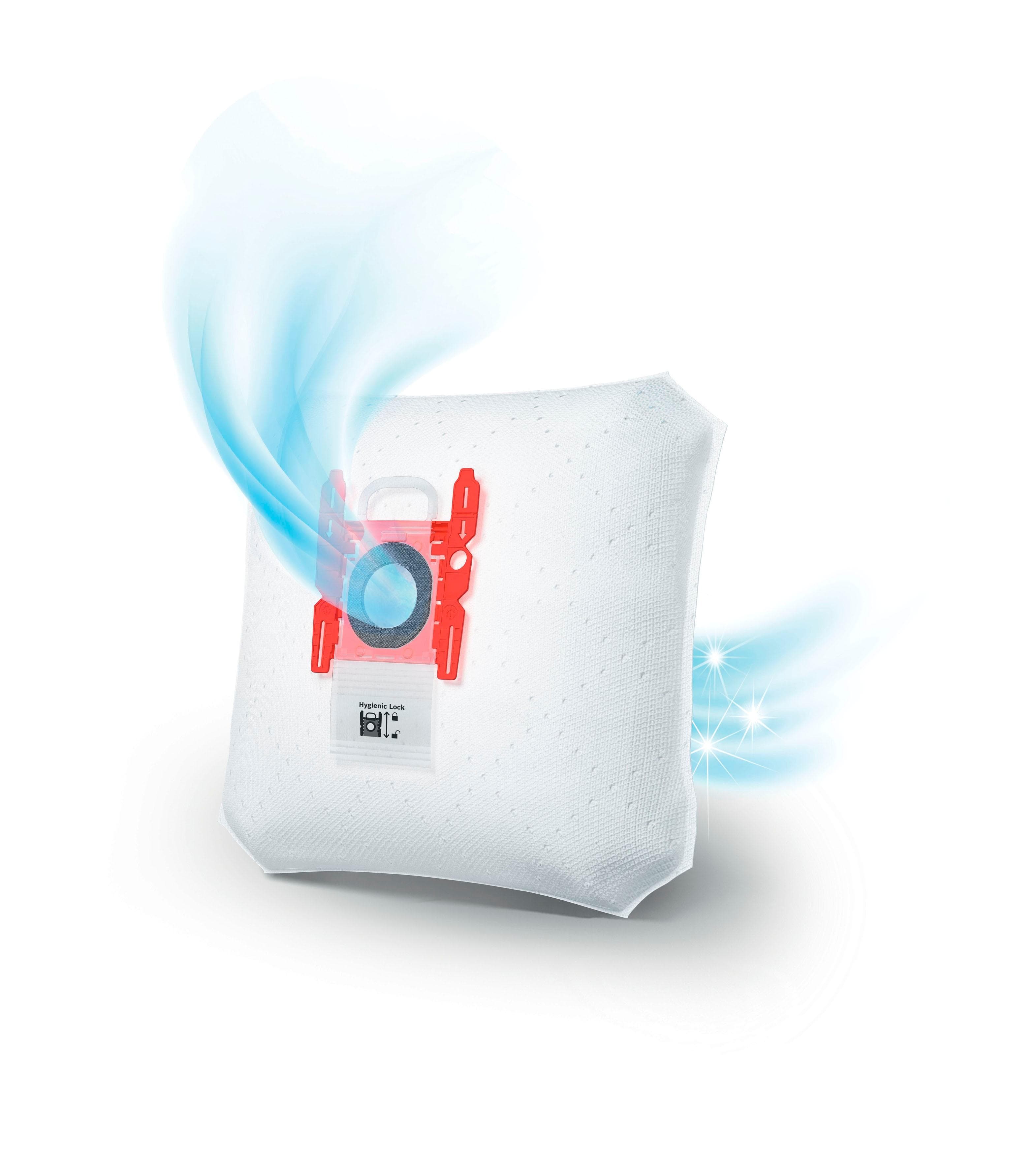 BOSCH Staubsaugerbeutel BBZ41FGALL Weiß PowerProtect 4er Pack