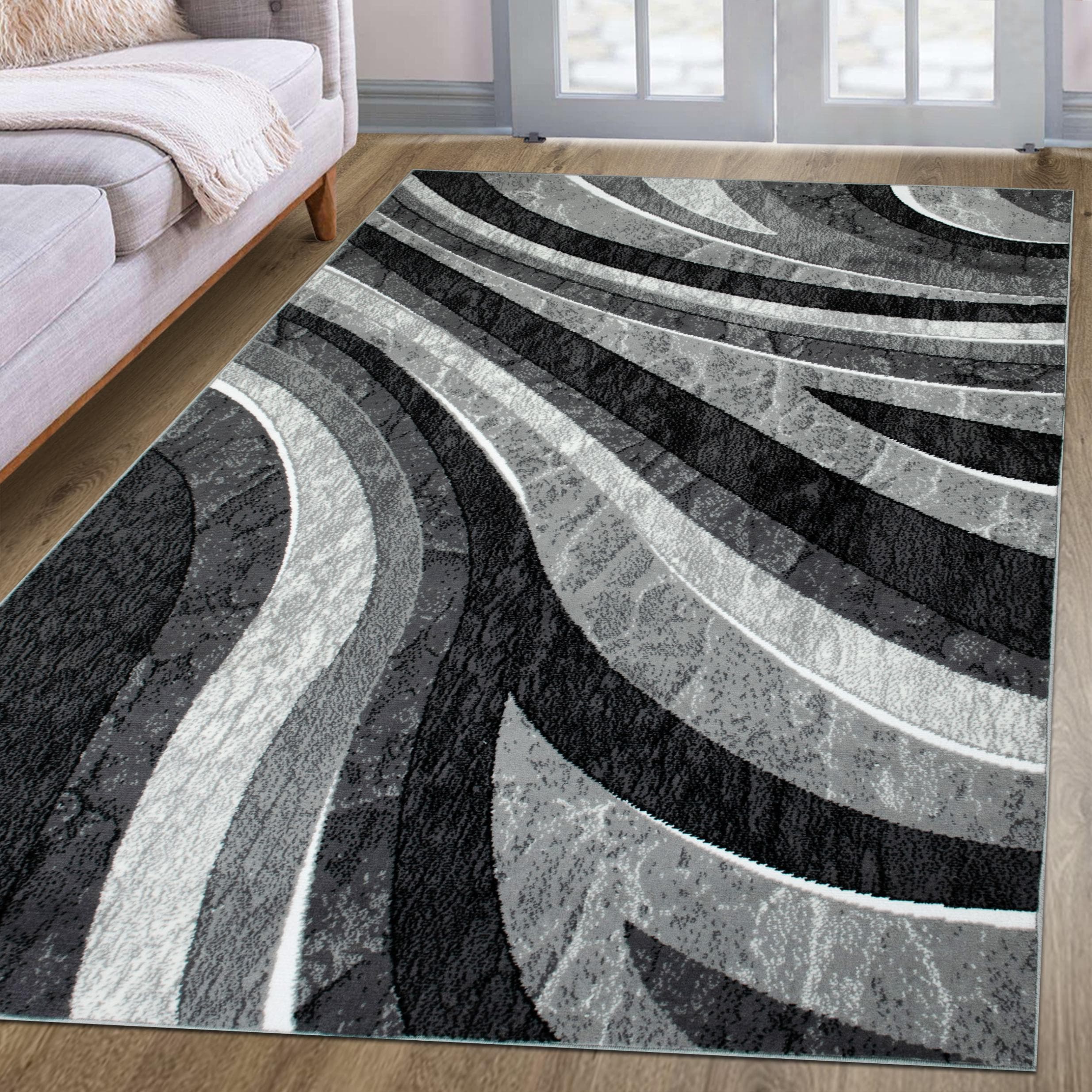 Vintage Landhaus Teppich in Grau, 120x180 cm