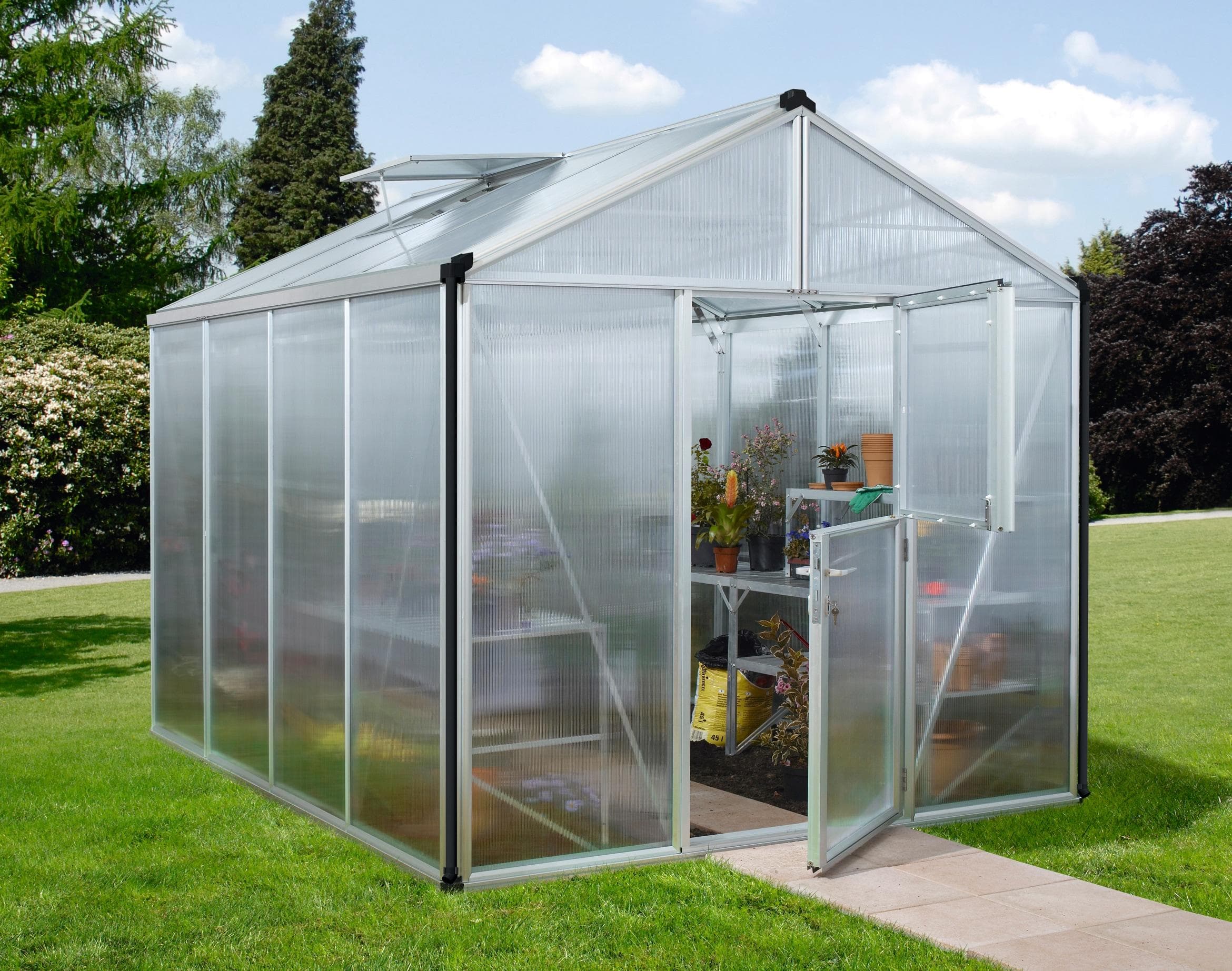 Vitavia Gewächshaus Zeus 8100 Silber