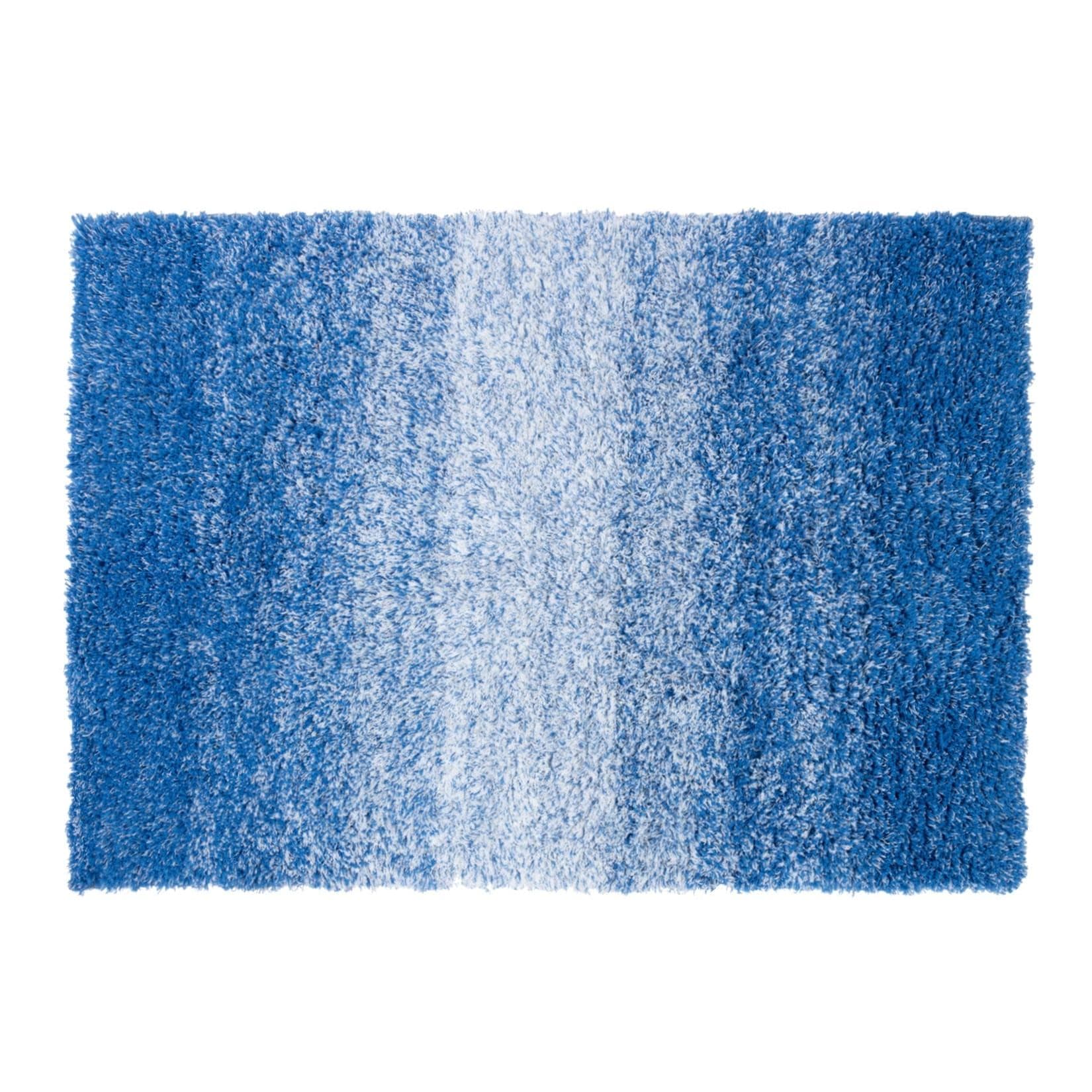 Casa Pura Badteppich Wave Rutschsicher & schnelltrocknend Blau/Weiß