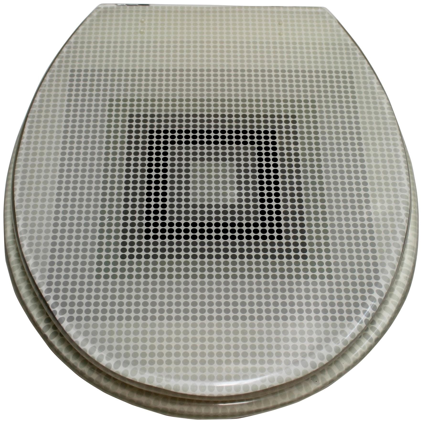 WC-Sitz ADOB "New York" Weiß Polyresin mit Metallscharnieren