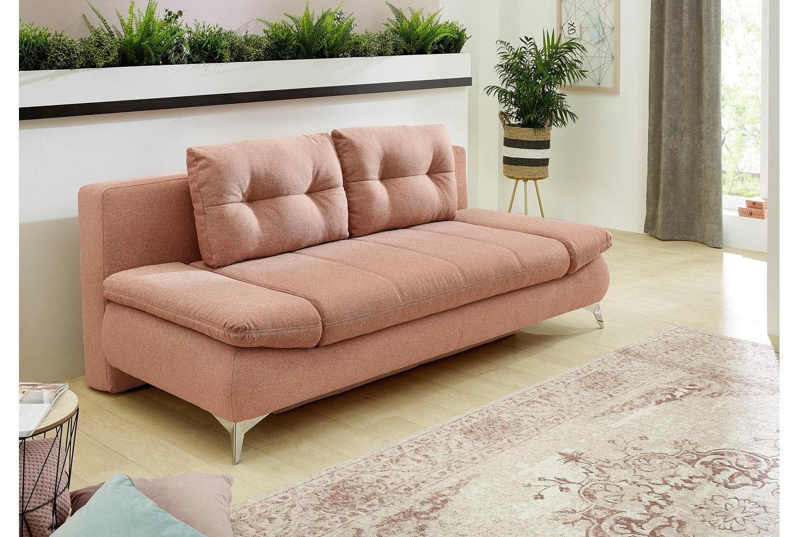 Multifunktionaler Schlafsofa mit verstellbaren Armlehnen und Bettkasten