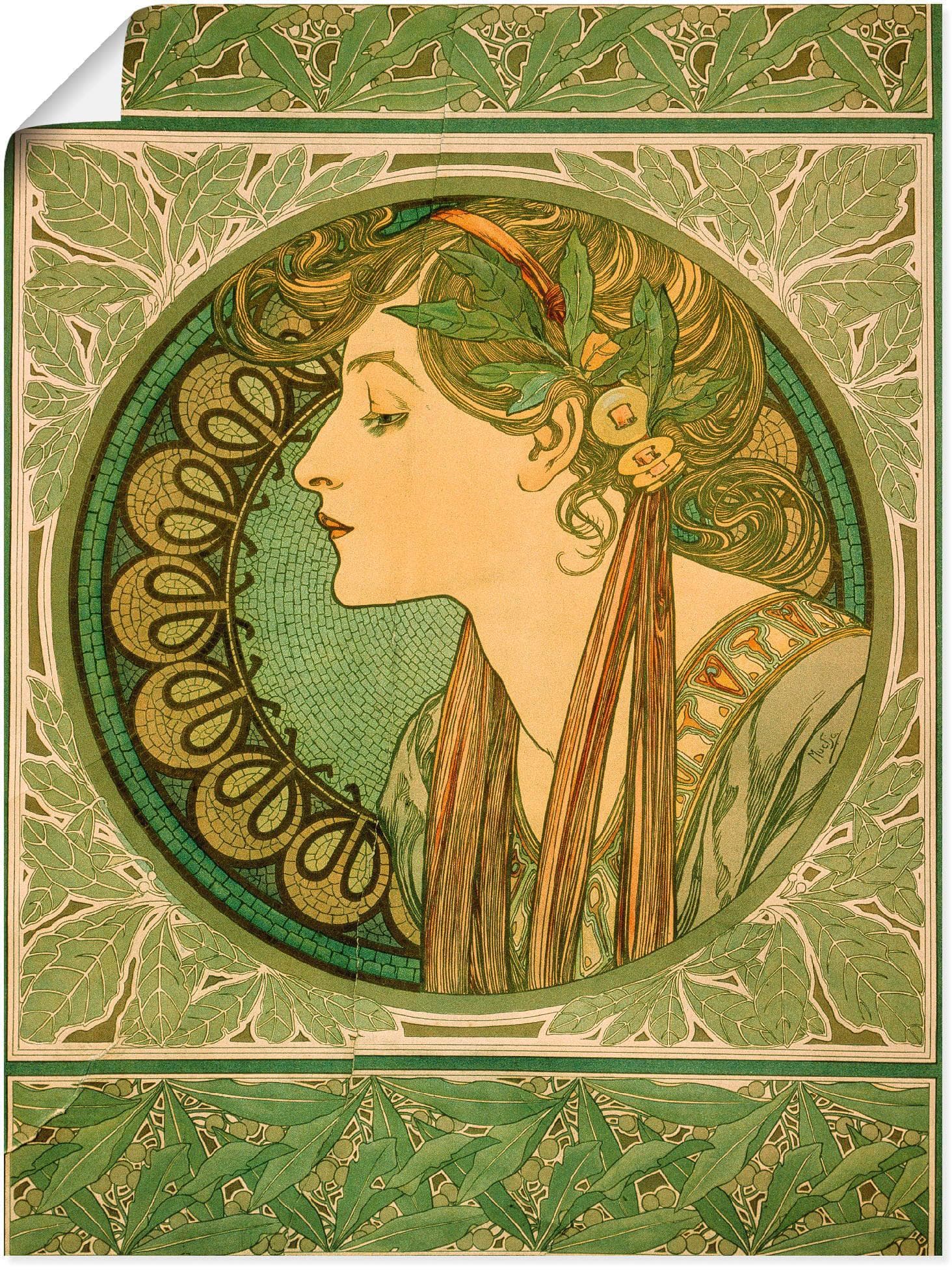 Artland Poster Lorbeer 1921 Grün