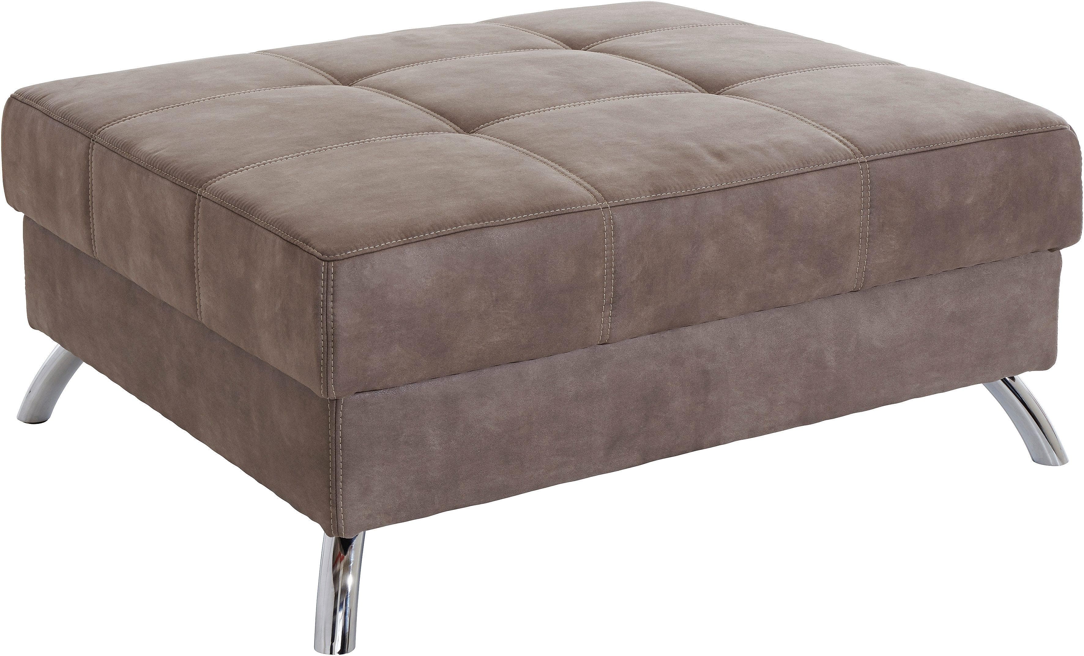 Jockenhöfer Gruppe Hocker San Francisco Braun Microfaser