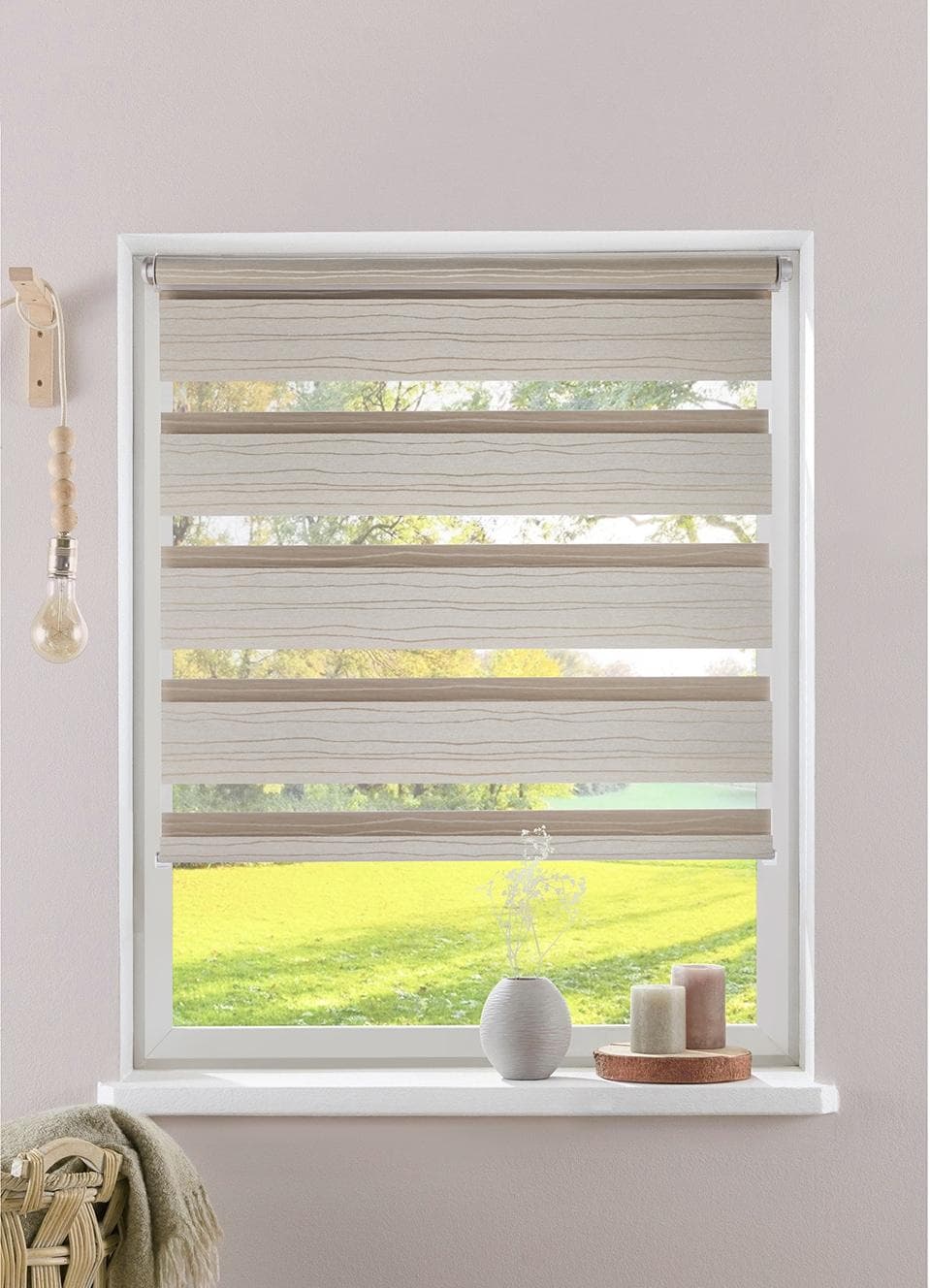 Doppelrollo MY HOME PAGELLA Gr. 4 Beige Polyester