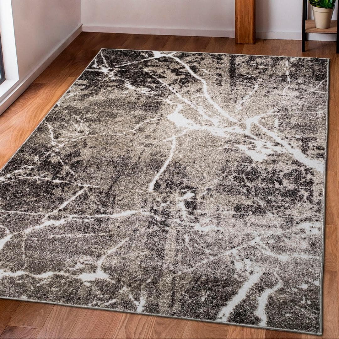 Vintage Teppich in Beige, Kunstfaser, 160x230 cm