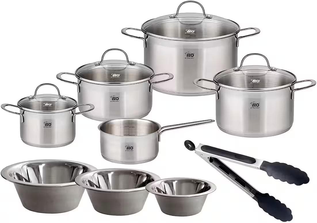 ELO Topf-Set "Top Collection" Silber Edelstahl Induktion