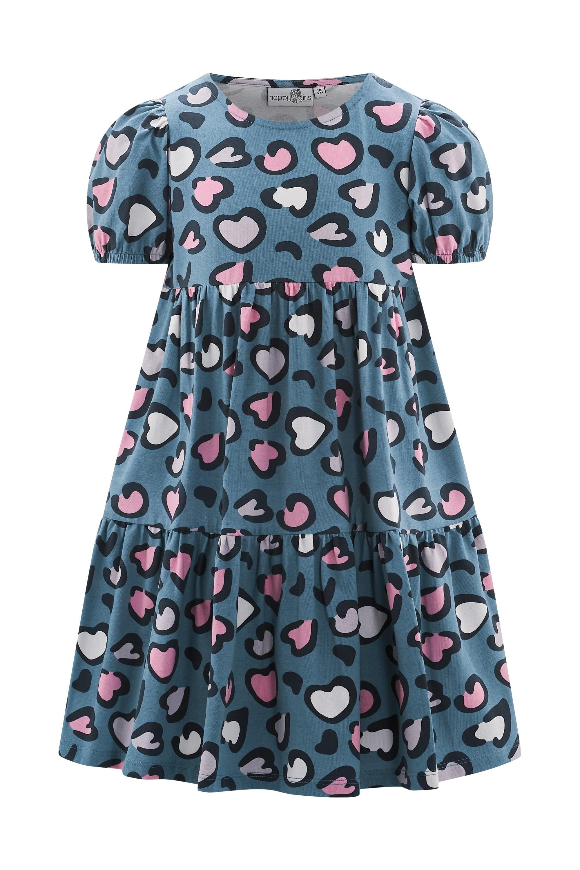 Jerseykleid HAPPY GIRLS Mädchen dove blau Basic