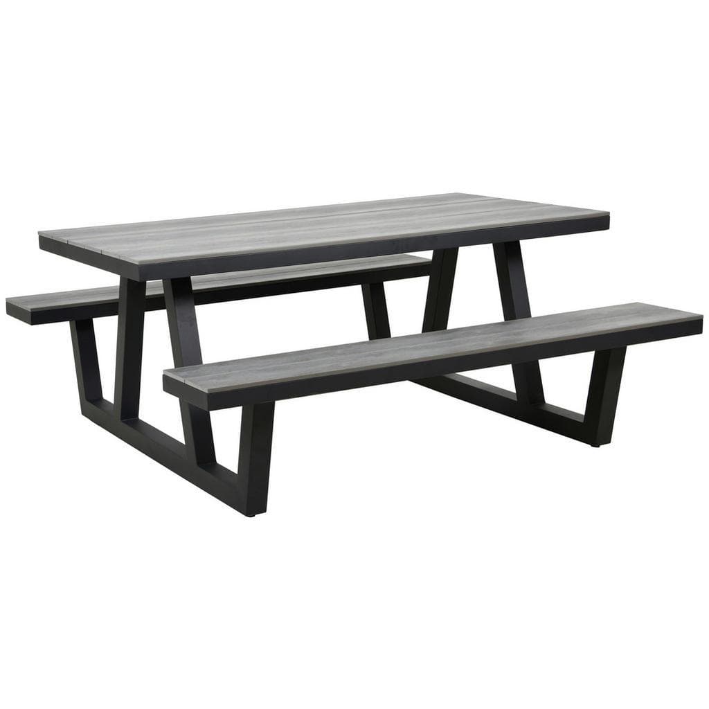 Ambia Garden Gartentischgruppe Anthrazit Grau Metall Kunststoff