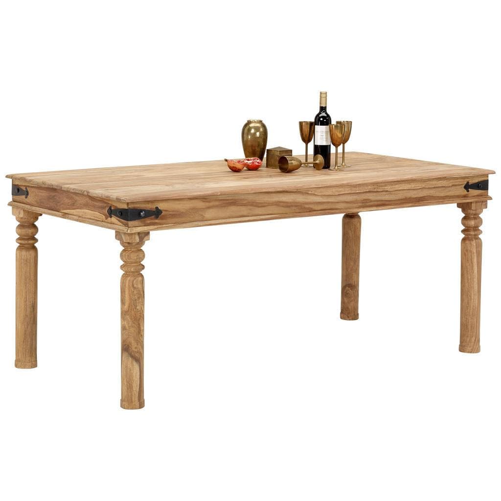 Livetastic Esstisch Sheesham Massiv Natur Holz