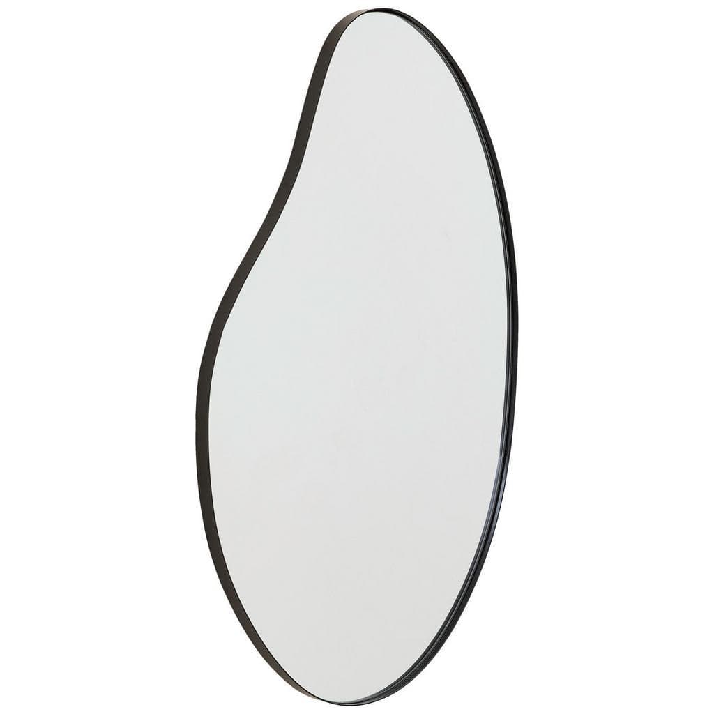 Mid.you Wandspiegel Schwarz Oval