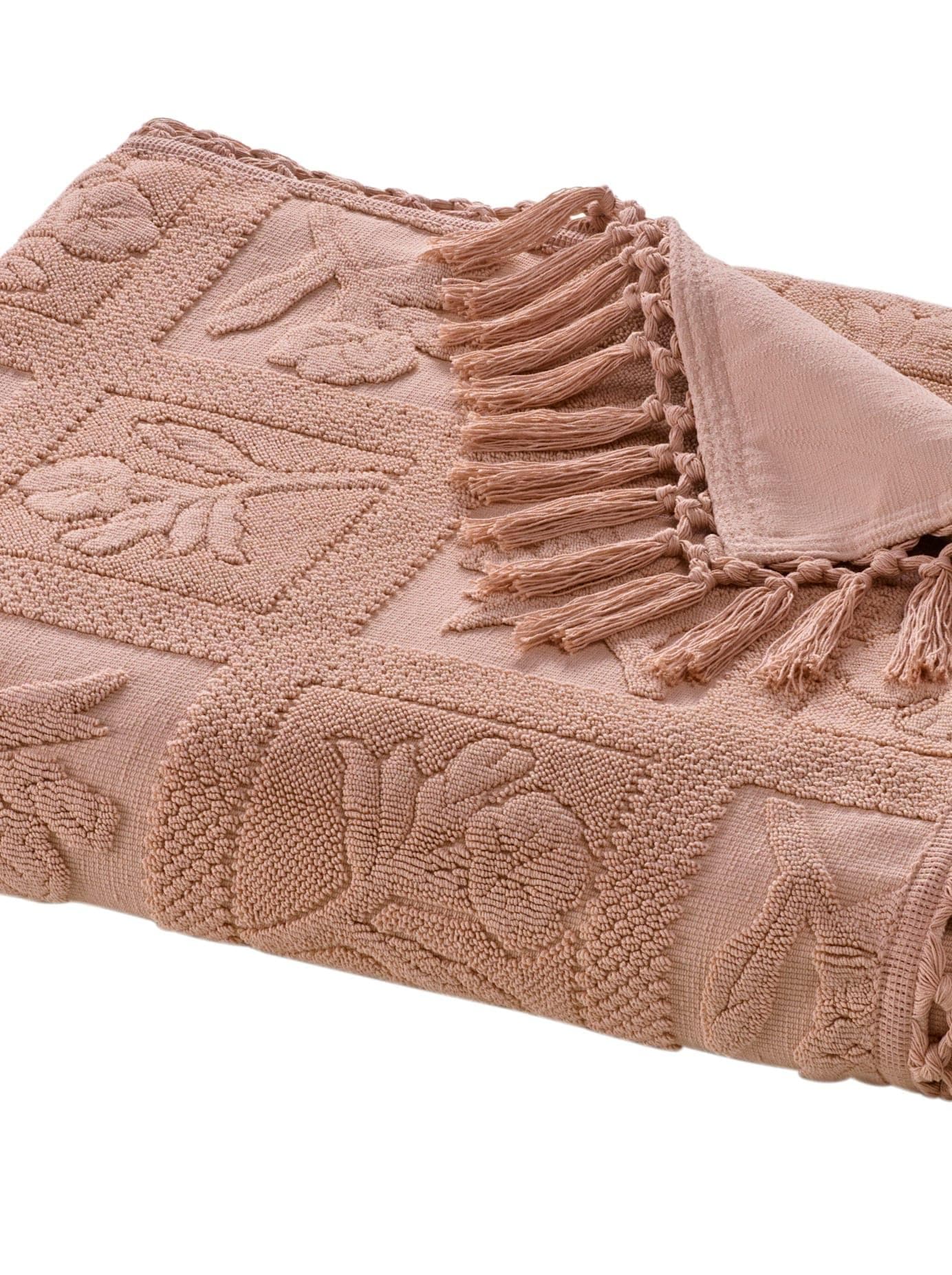 Tagesdecke PEREIRA DA CHUNA Rosa Jacquardgewebt