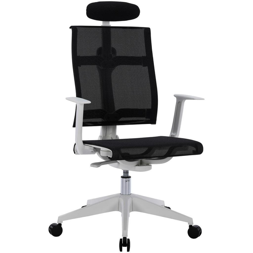 Boxxx Drehstuhl Schwarz Weiß Metall Kunststoff Textil