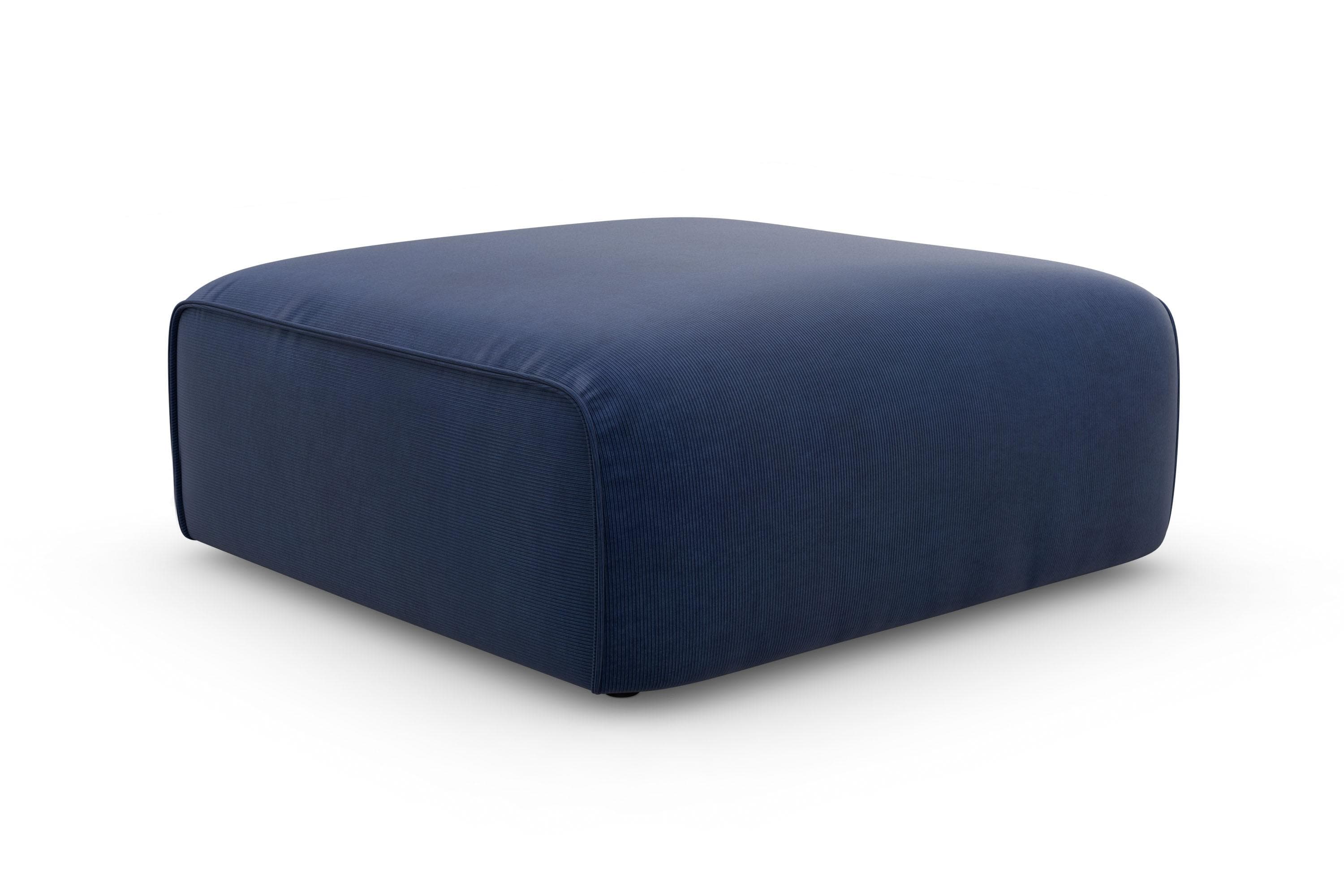 OTTO HOME Merid Polsterhocker Blau Samtcord Modul