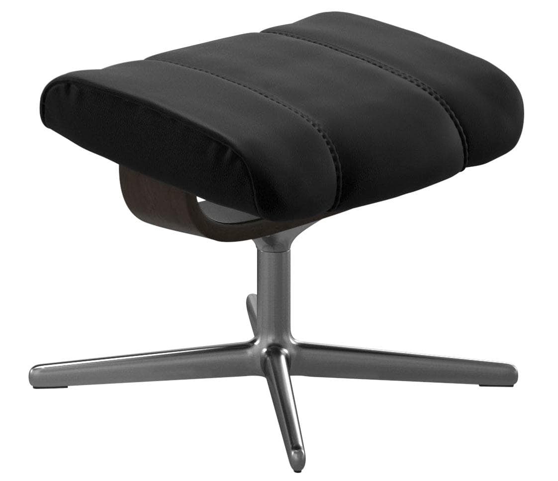 Fußhocker STRESSLESS Consul Schwarz Leder BATICK