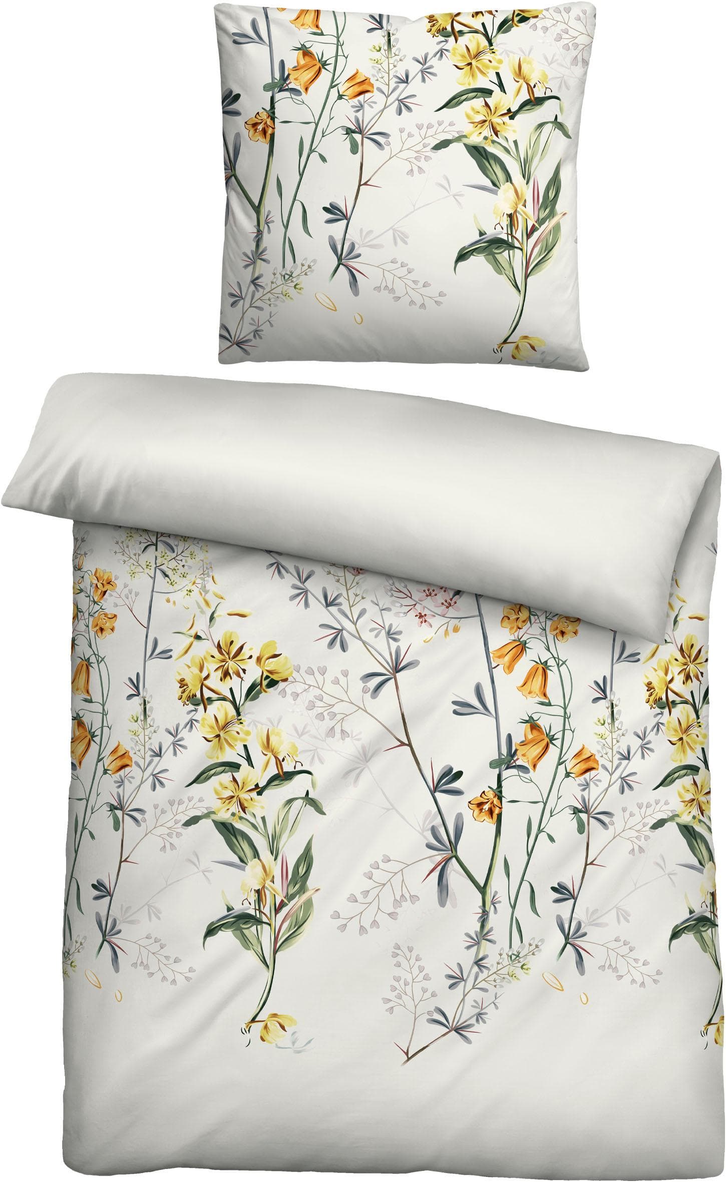 Biberna Mako-Satin Bettwäsche Set perlmutt
