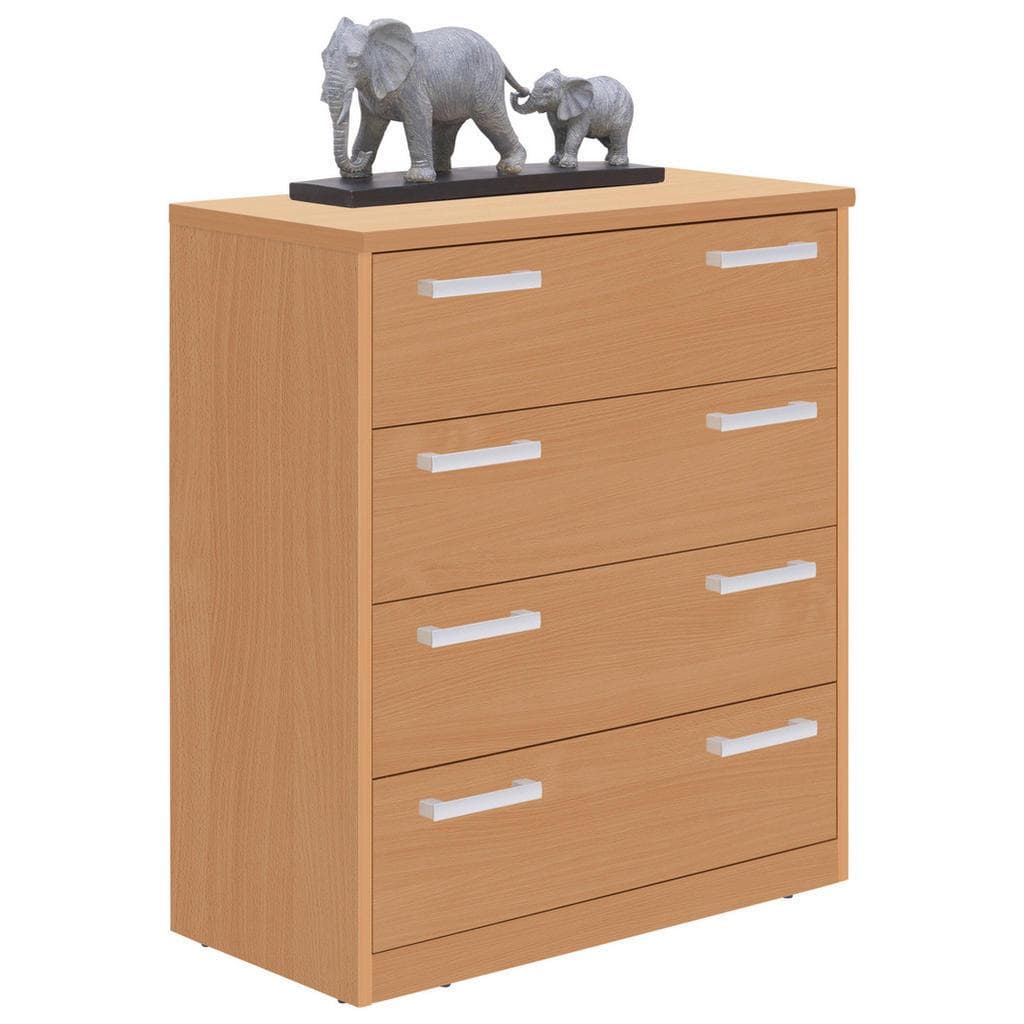 Xora Kommode Buche Holzwerkstoff 4 Schubladen