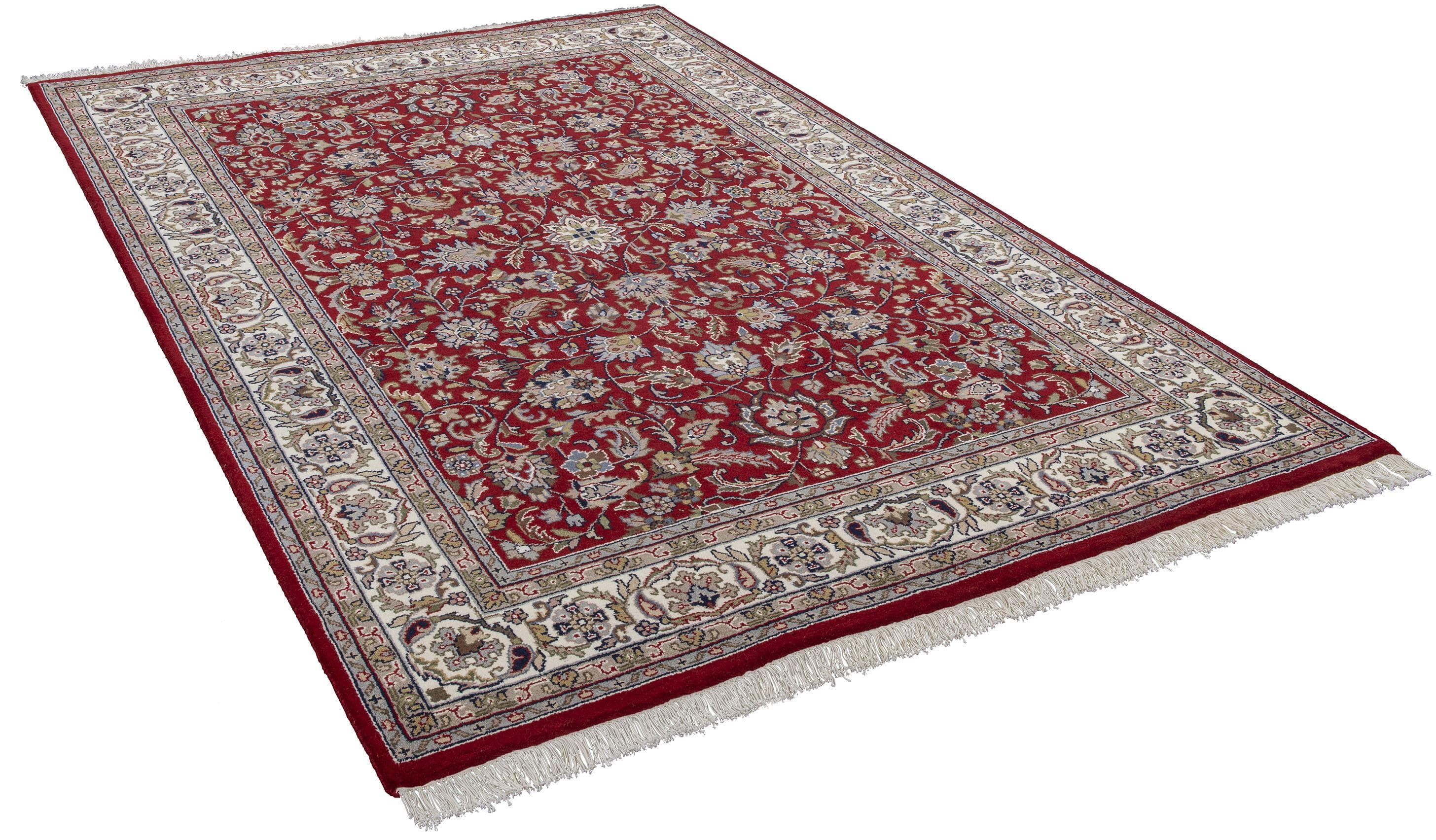 Orientteppich THEKO "Benares Isfahan" Rot Handgeknüpft