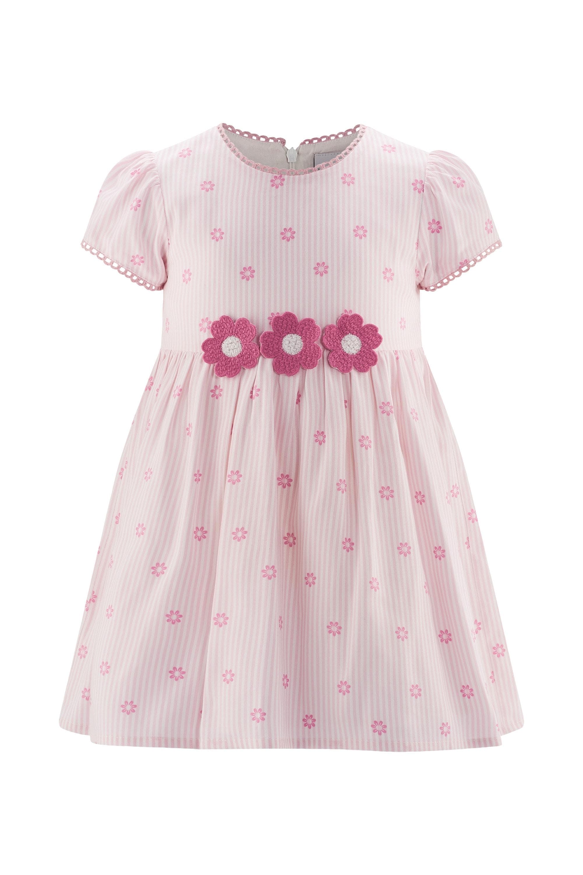 happy girls Sommerkleid Mädchen 100% Baumwolle rosa mit Blümchendruck