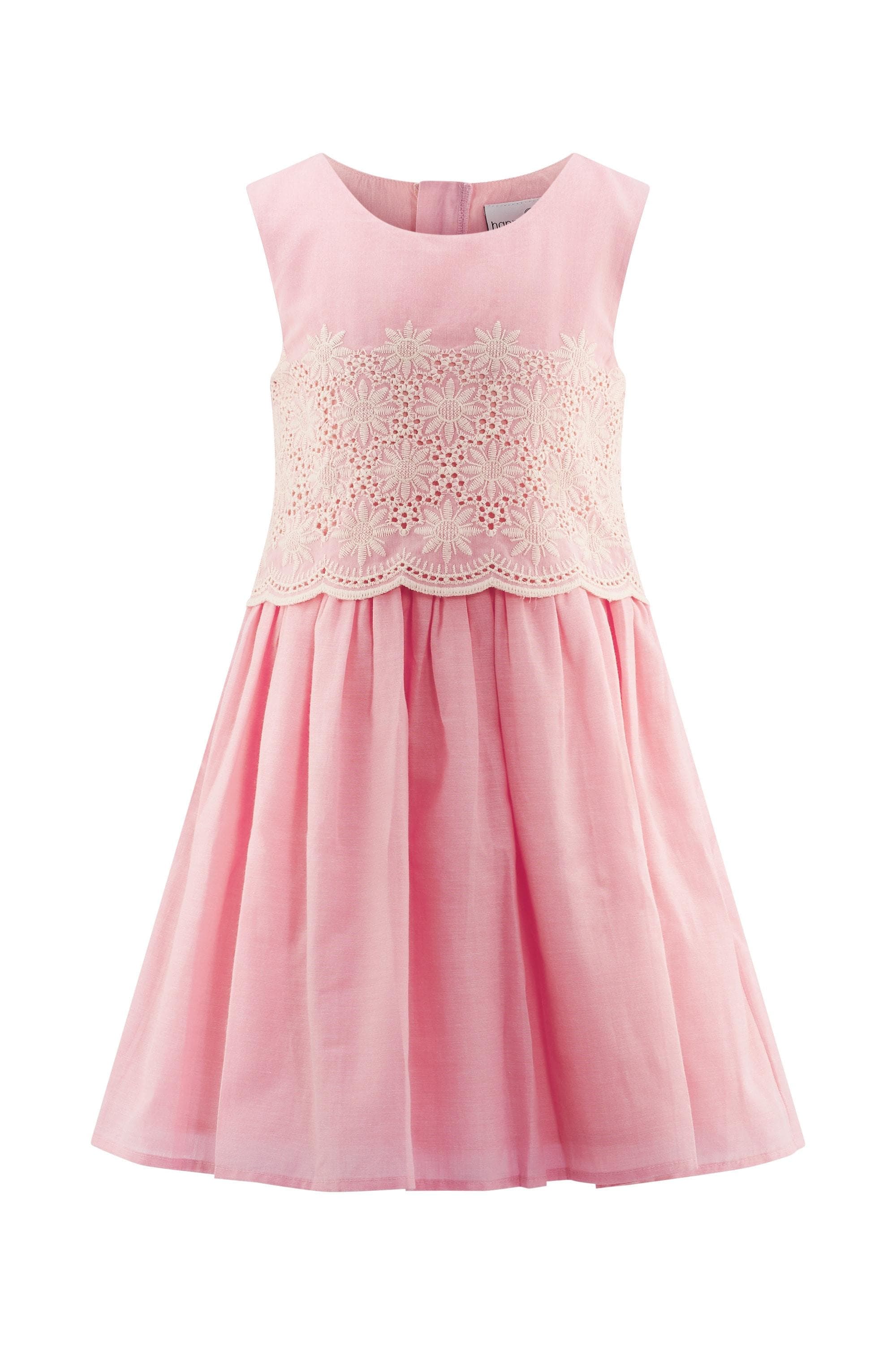 happy girls Sommerkleid Mädchen 100% Baumwolle Rosa