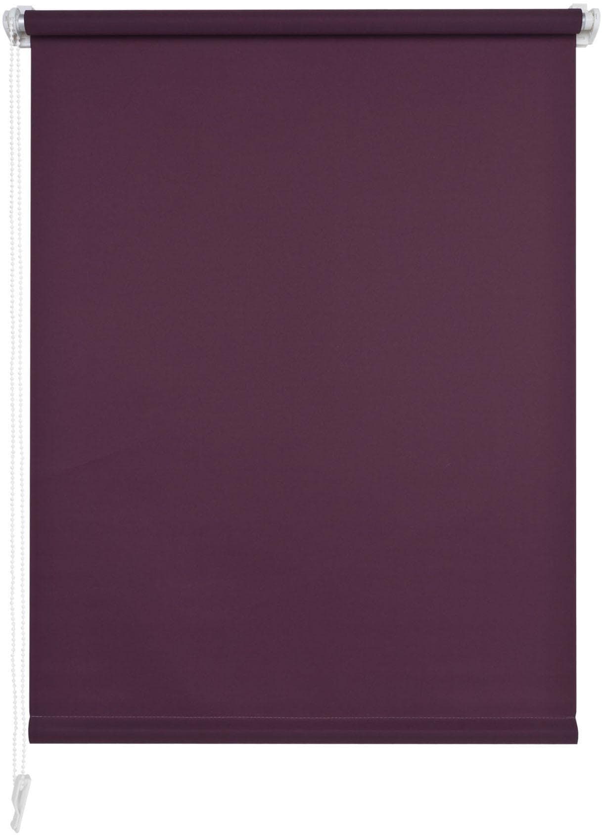 Liedeco Seitenzugrollo Klemmfix Brombeere Polyester