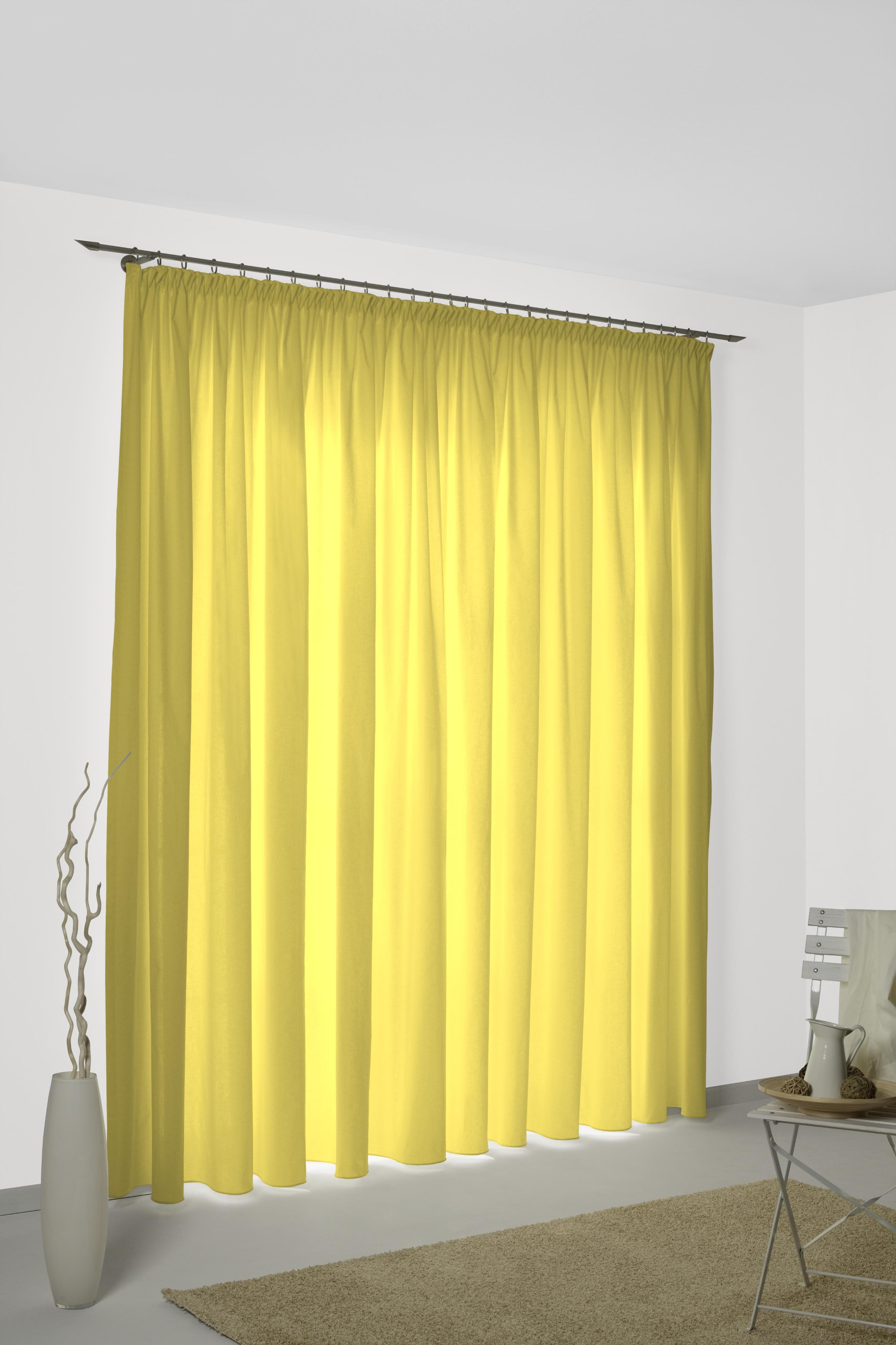 Vorhang WIRTH SUNBONE Gr. 2 Gelb Polyester Gardine