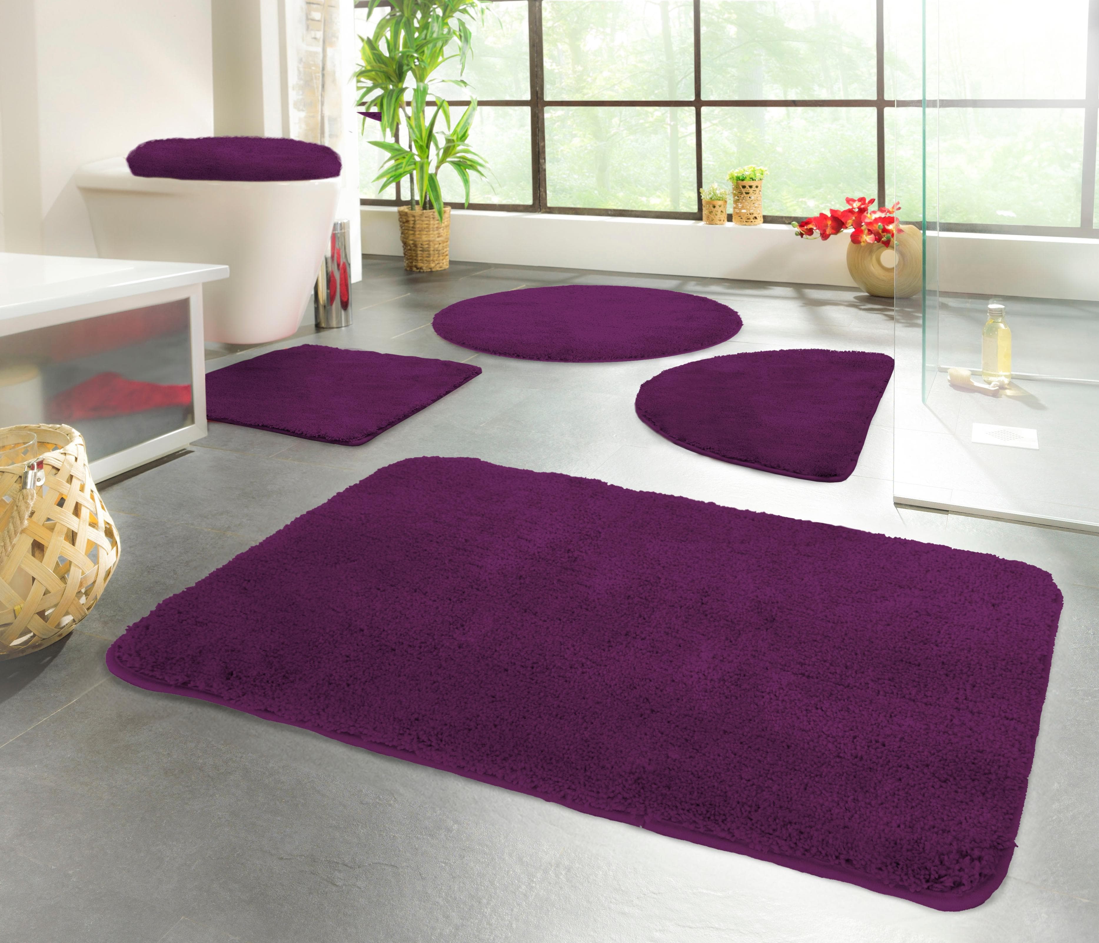 Kinzler Badematte Chaozhou Violett Rutschhemmend Polyester