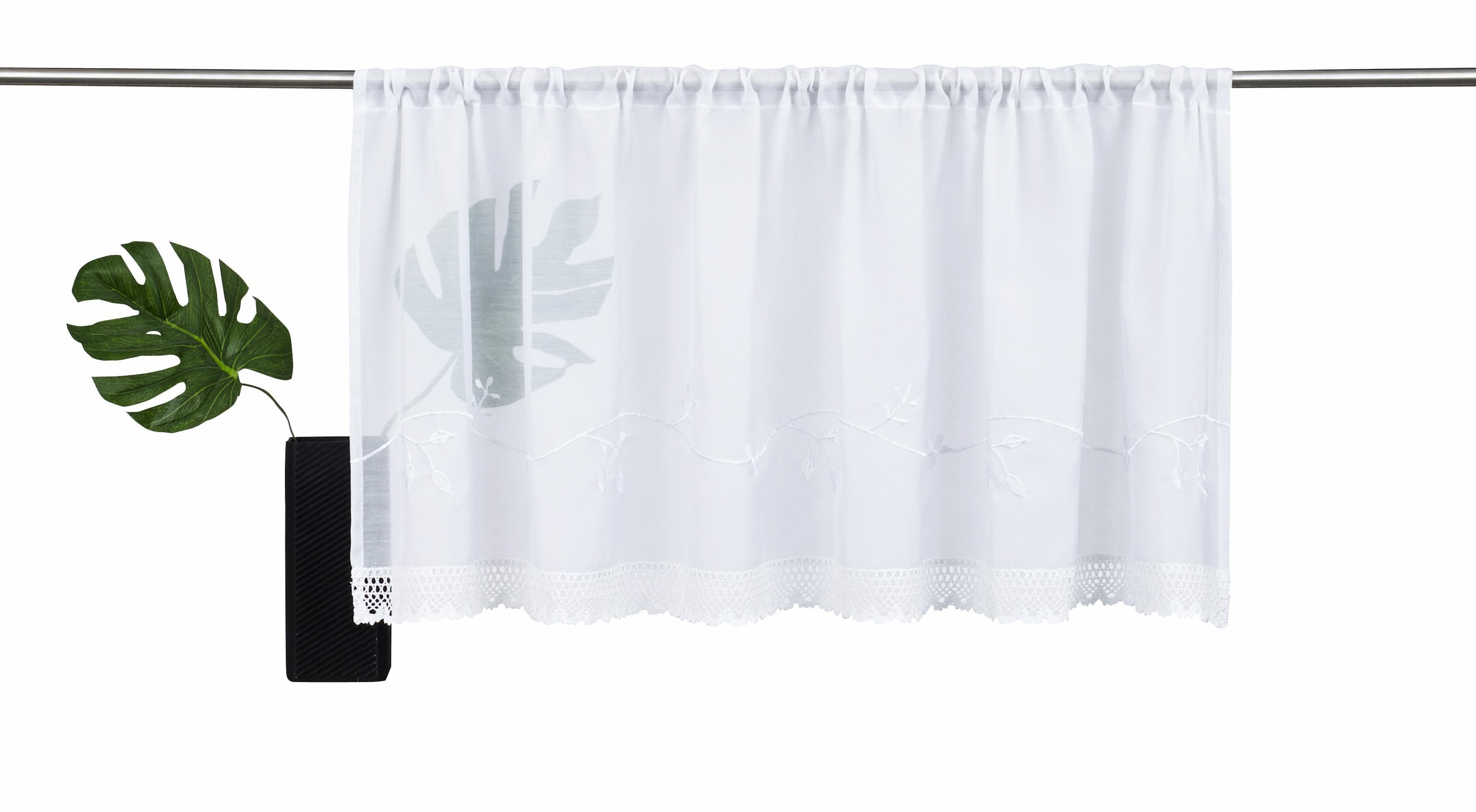 My Home Scheibengardine Idaho Transparent Voile Fertiggardine