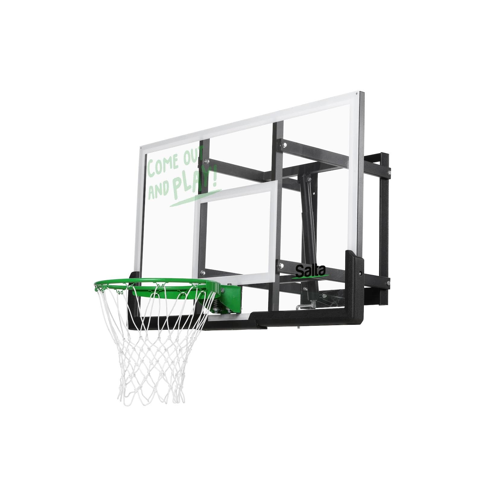 BASKETBALLSTÄNDER SALTA GUARD MIT KORB Schwarz/Weiß/Grün