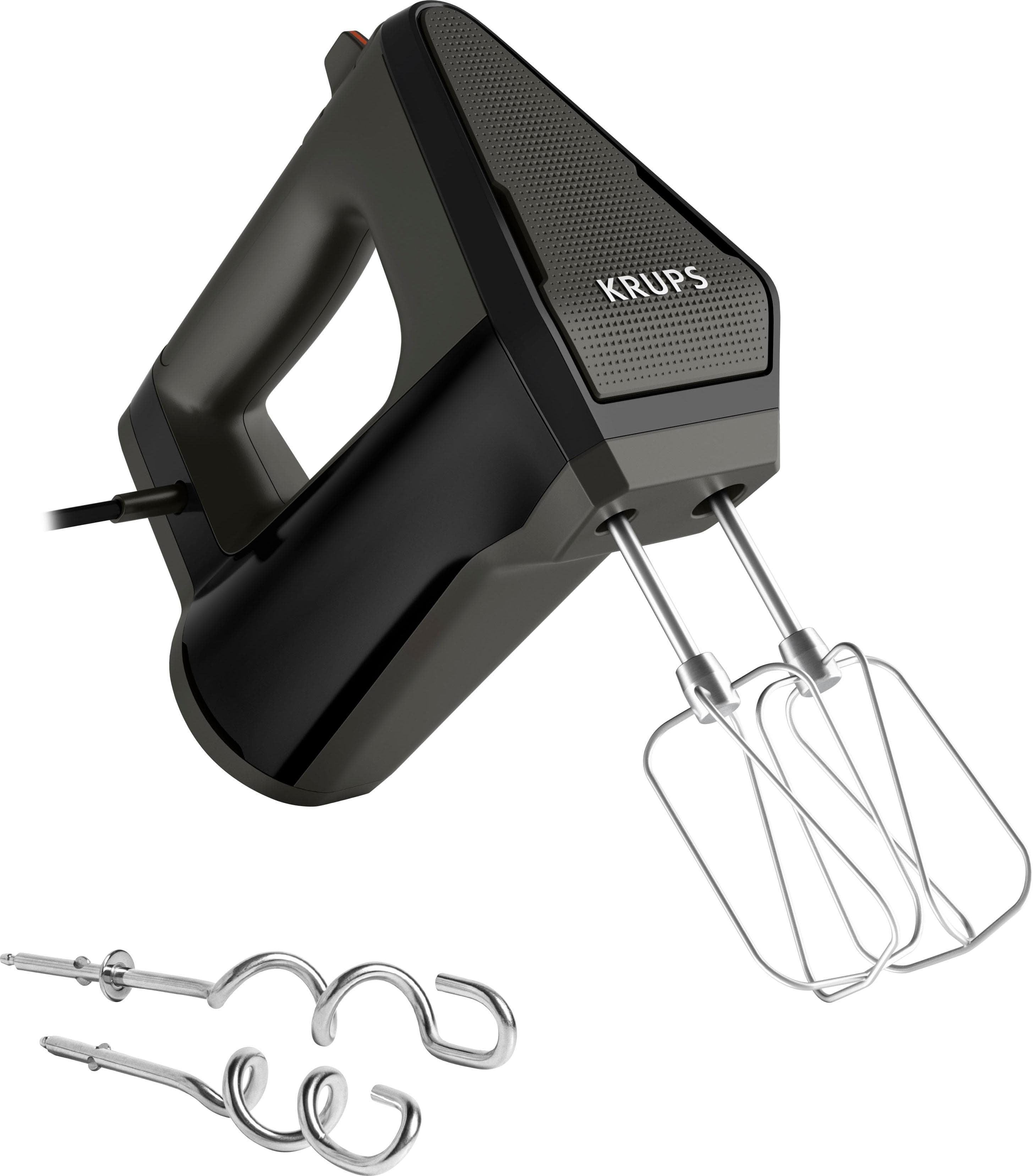 KRUPS Handmixer 3MIX 6000 Schwarz Soft-Touch-Griff