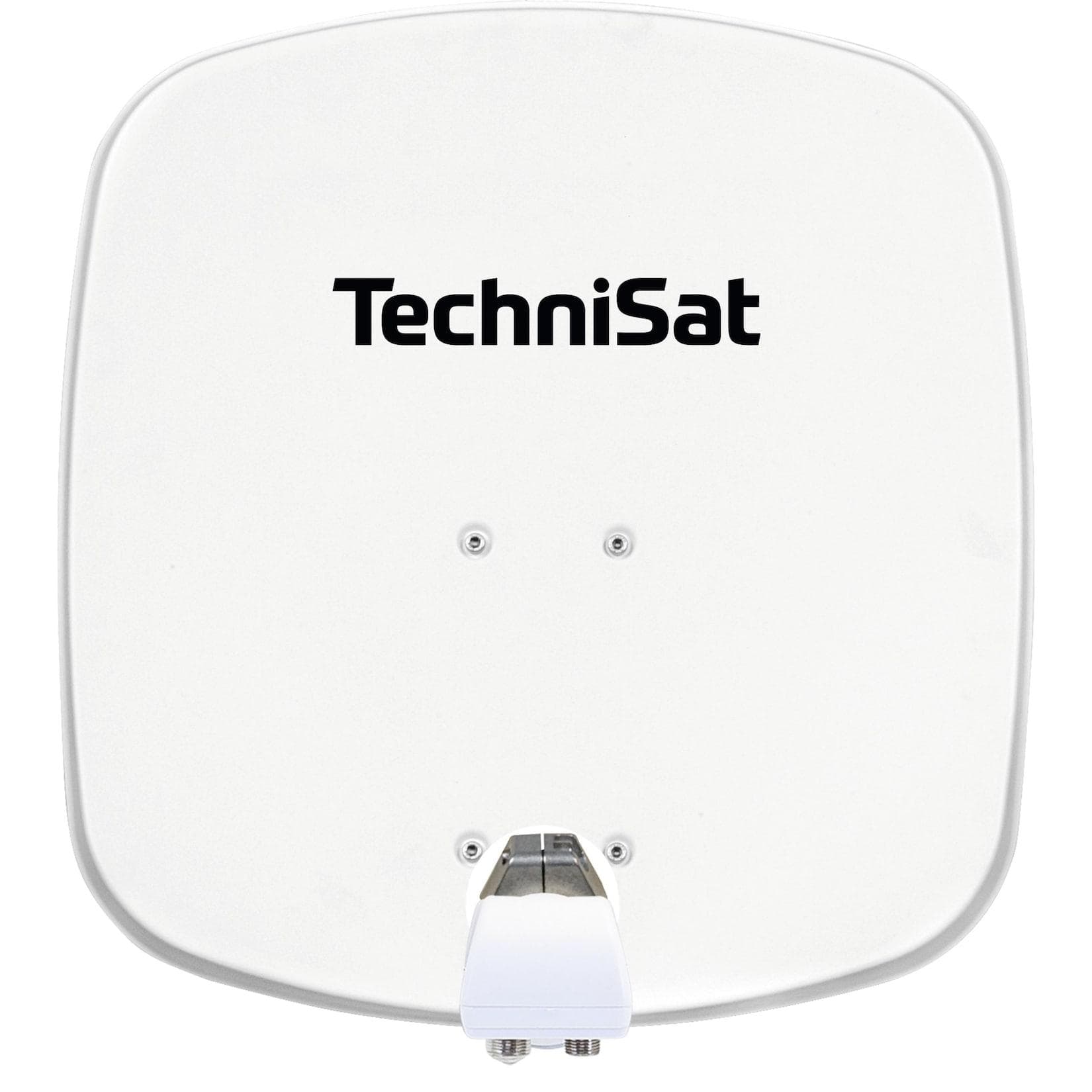 TechniSat DIGIDISH 45 Sat-Schüssel mit Twin-LNB & Wandhalterung polarweiß