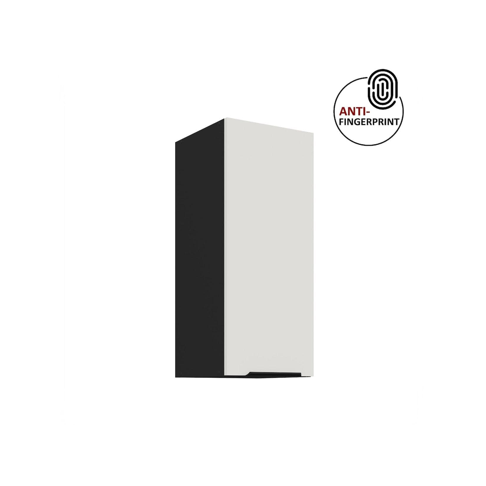 Küchen Hängeschrank 30 cm Küche ARIA Weiss Anti Fingerprint