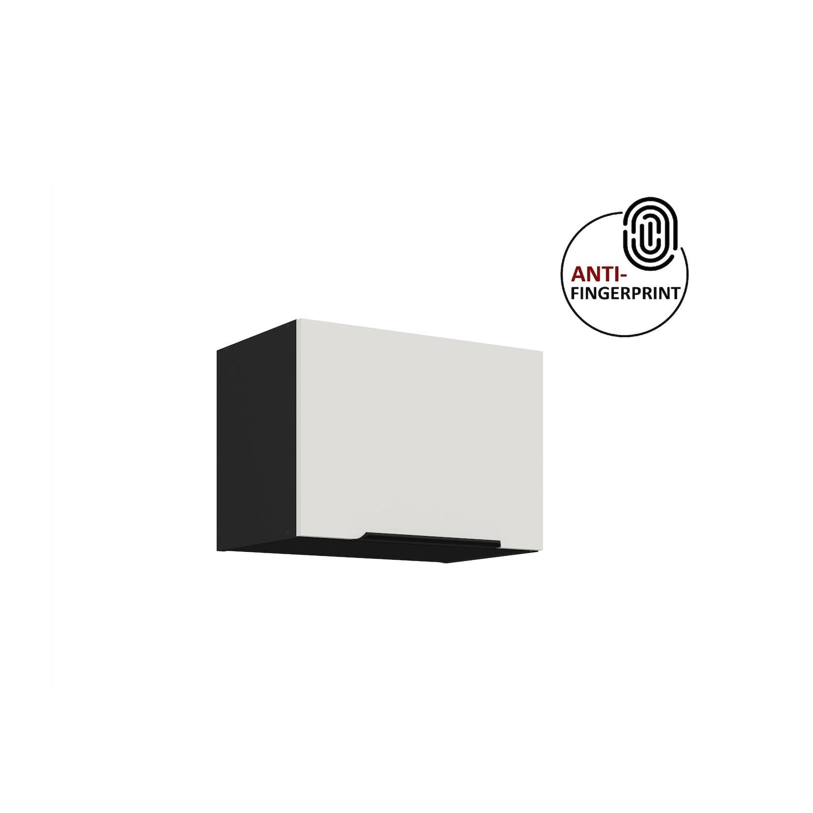 Küchen Hängeschrank 50 cm Küche ARIA Weiss Anti Fingerprint