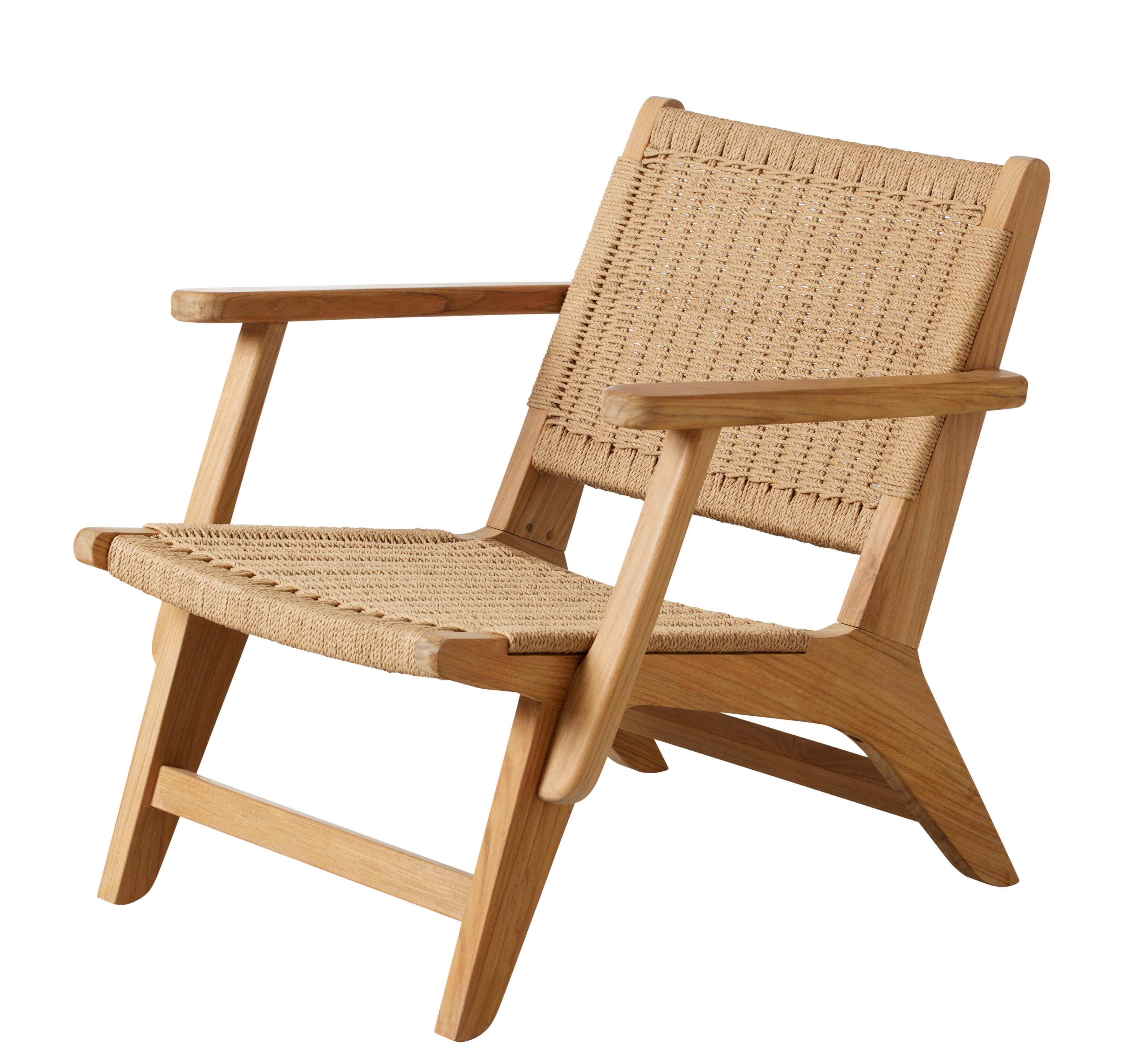Loungesessel Eya Teak Indoor - Teakholz Dunkelblau