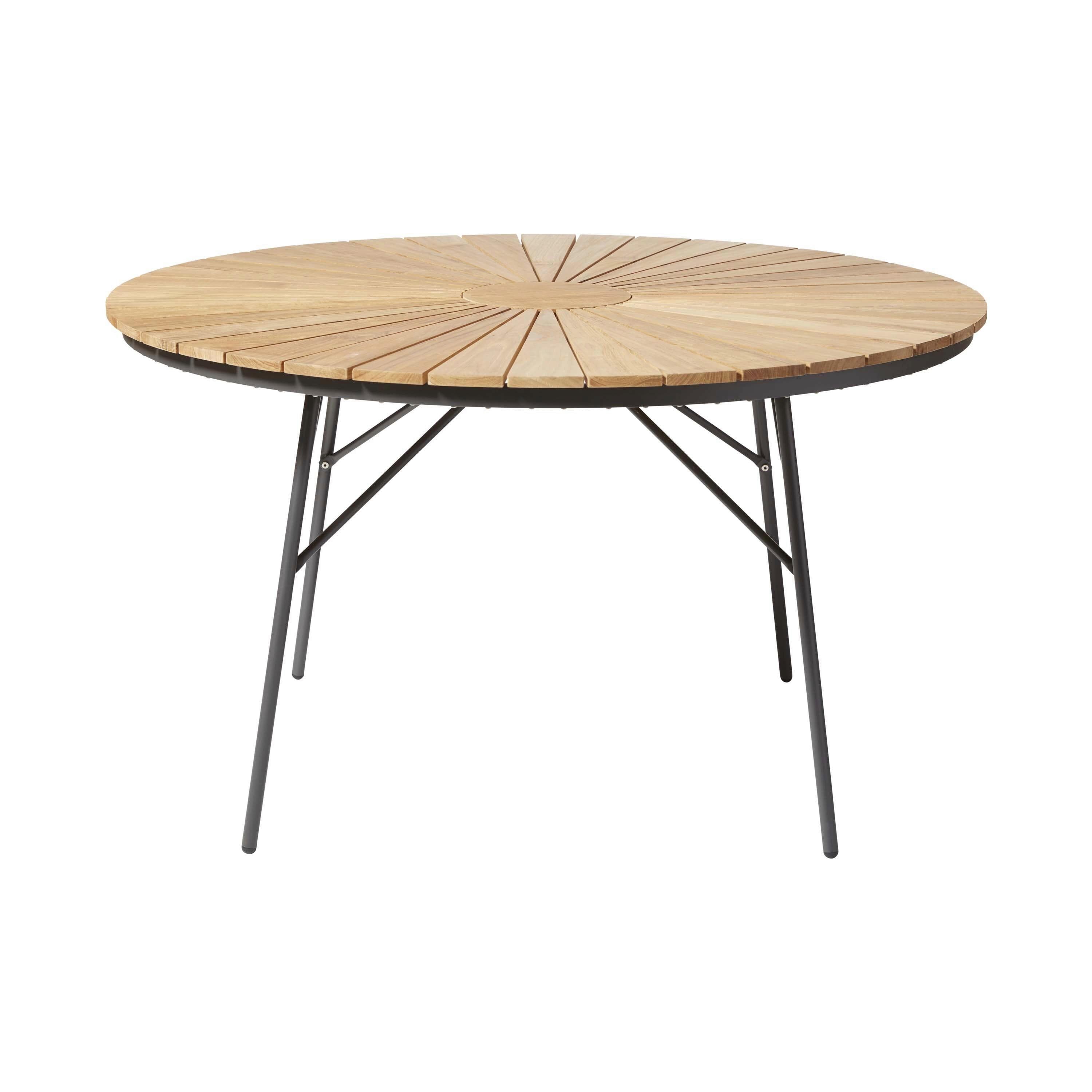 Gartentisch Ellen Anthrazit/Teak Holz