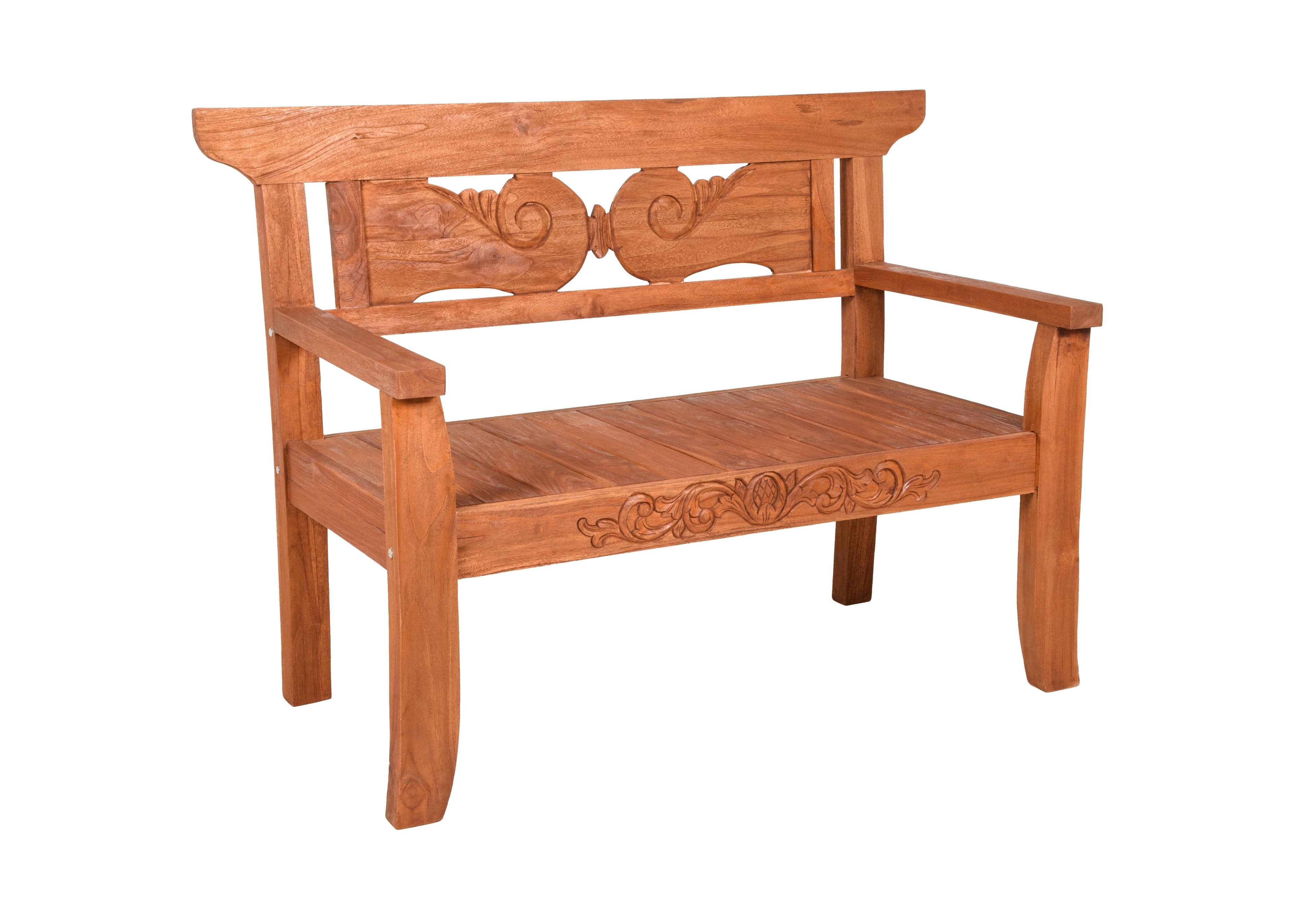 Gartenbank Padar Teak 2-Sitzer Braun