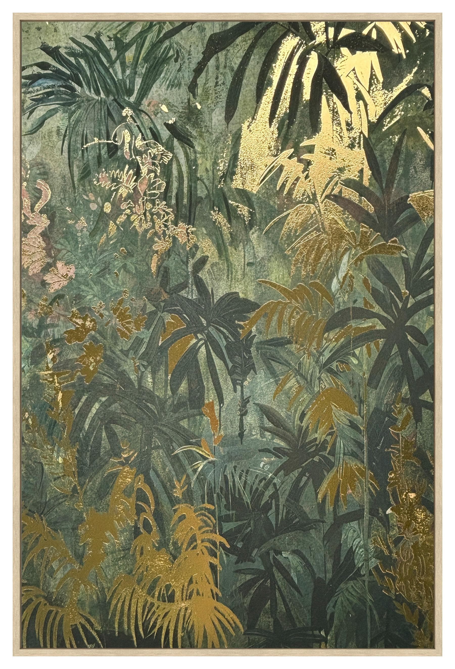Lotta Keilrahmenbild Grün Gold Natur