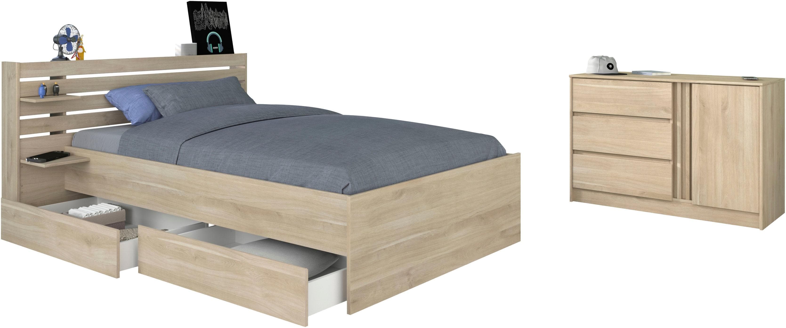 Schlafzimmer-Set PARISOT 'Escale 17' natur ohne Matratze