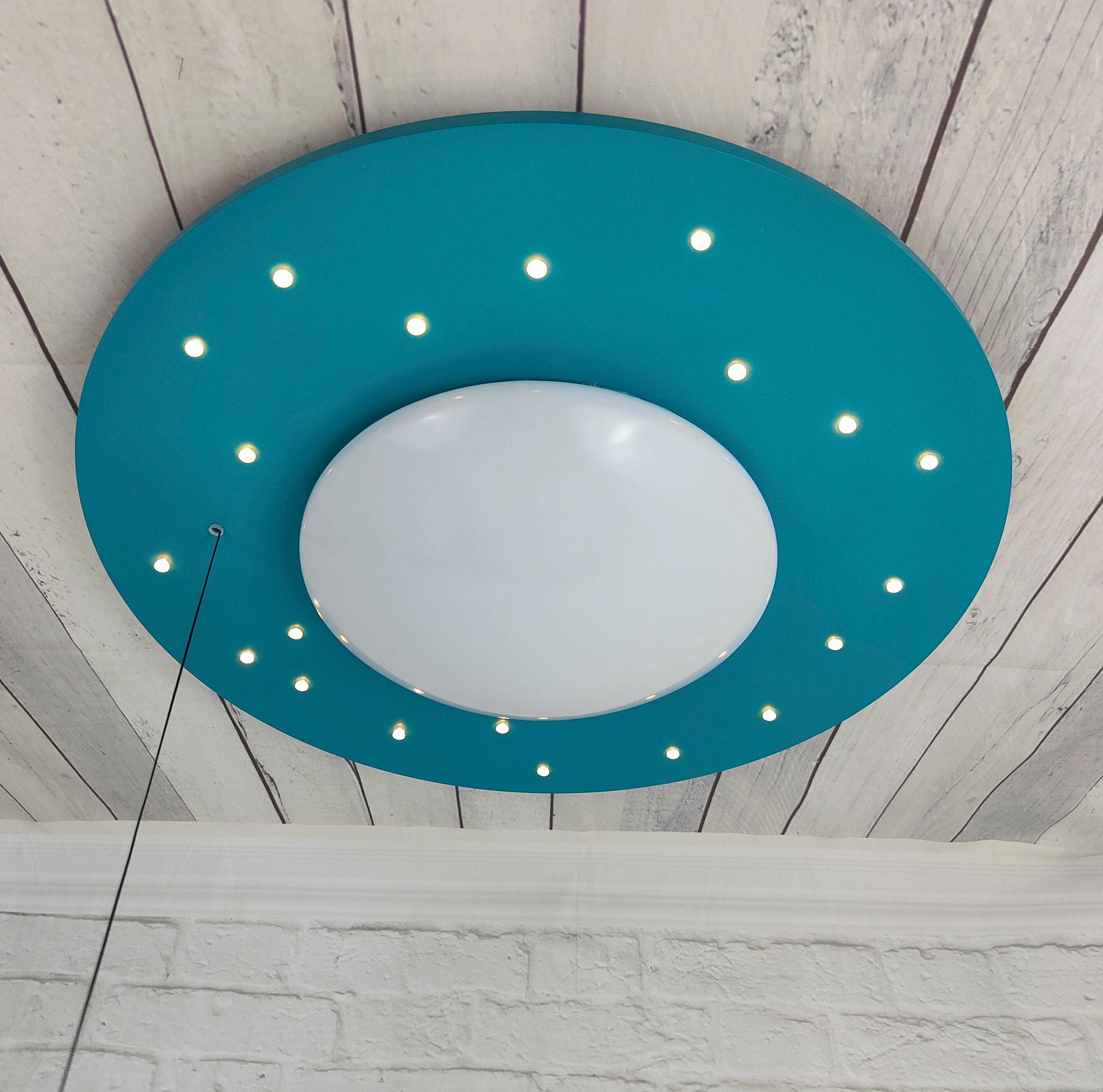 NIERMANN Deckenleuchte Starlight Blau LED Sternenhimmel Kinderzimmer