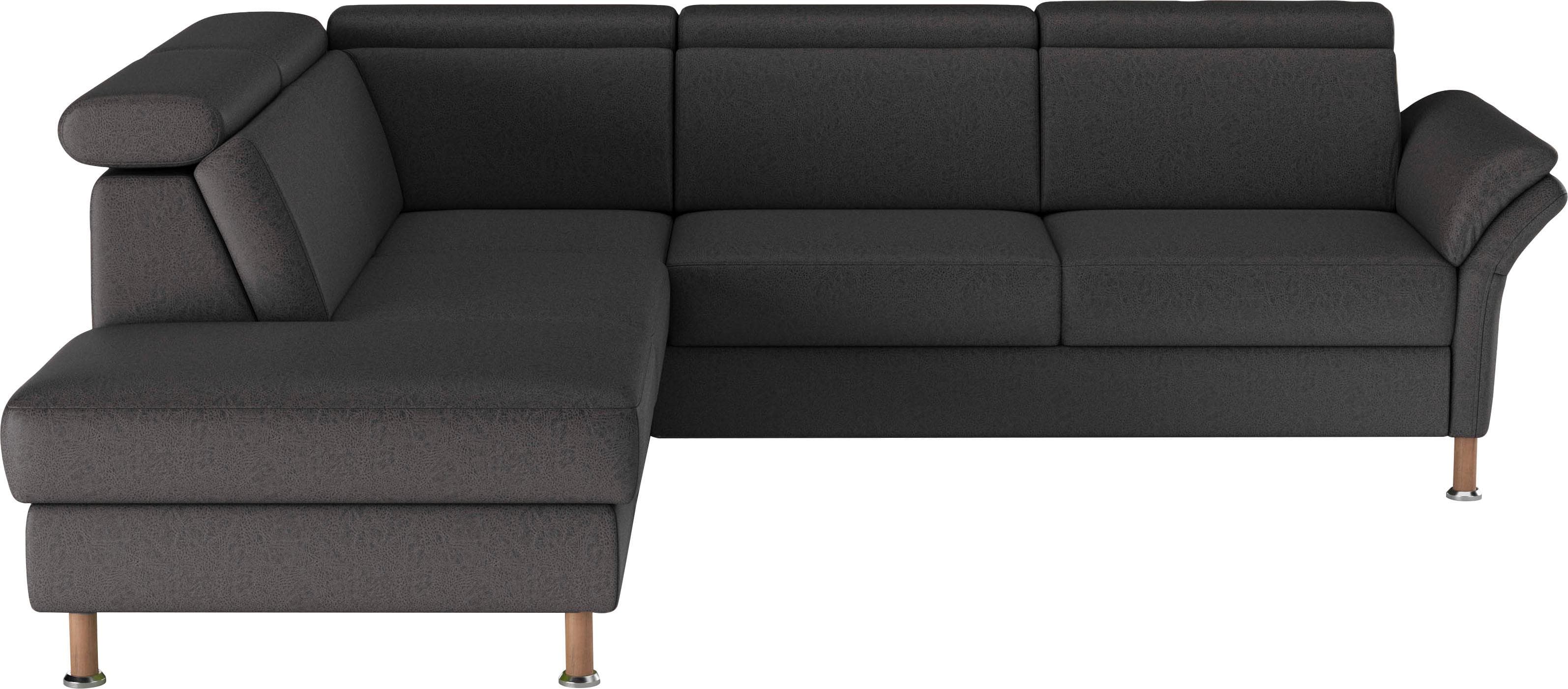 Home Affaire Ecksofa Calypso L-Form Anthrazit mit Relaxfunktion